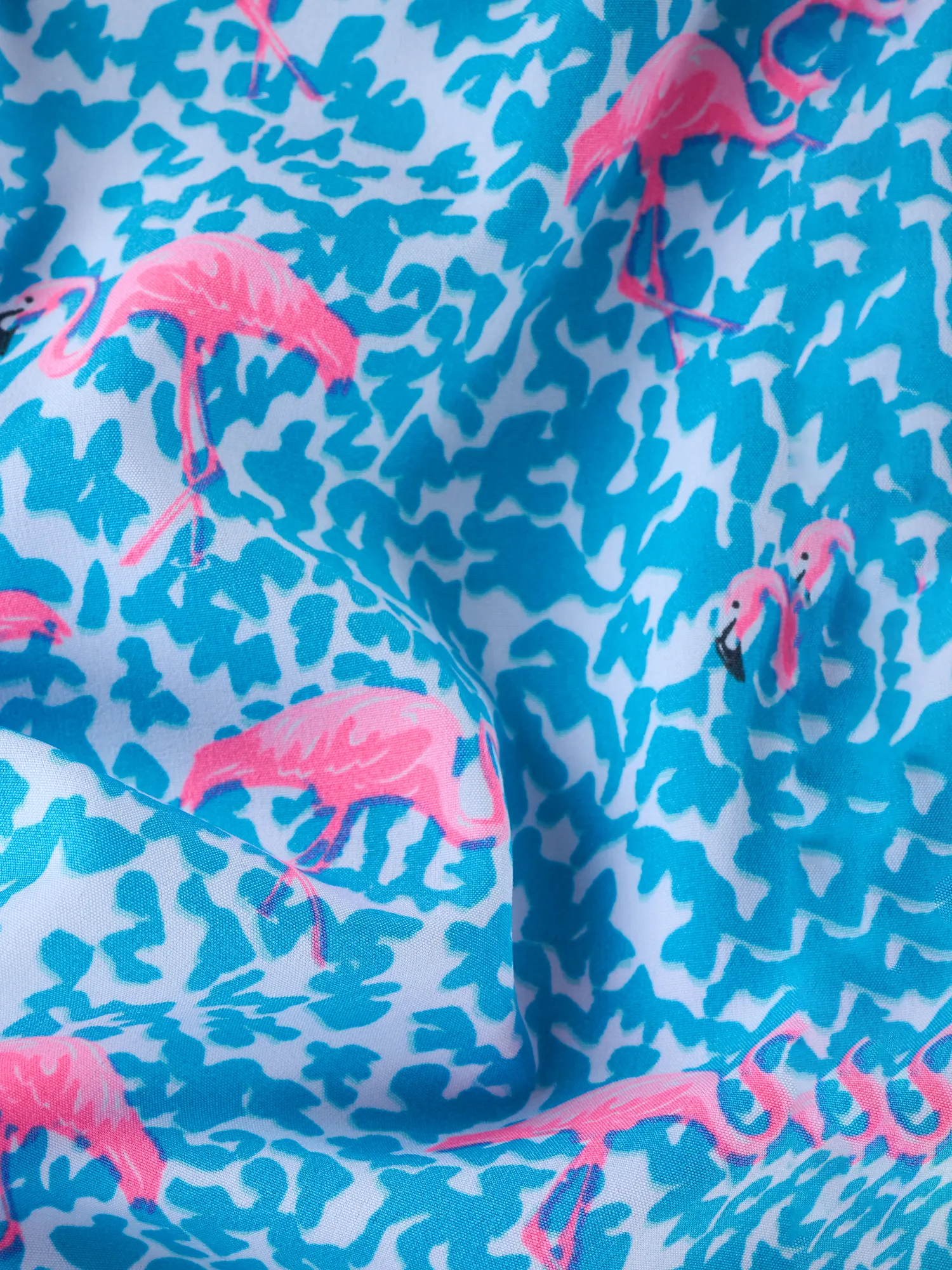 The Domingos Are For Flamingos (Boys Lined Classic Swim Trunk- Shorter)