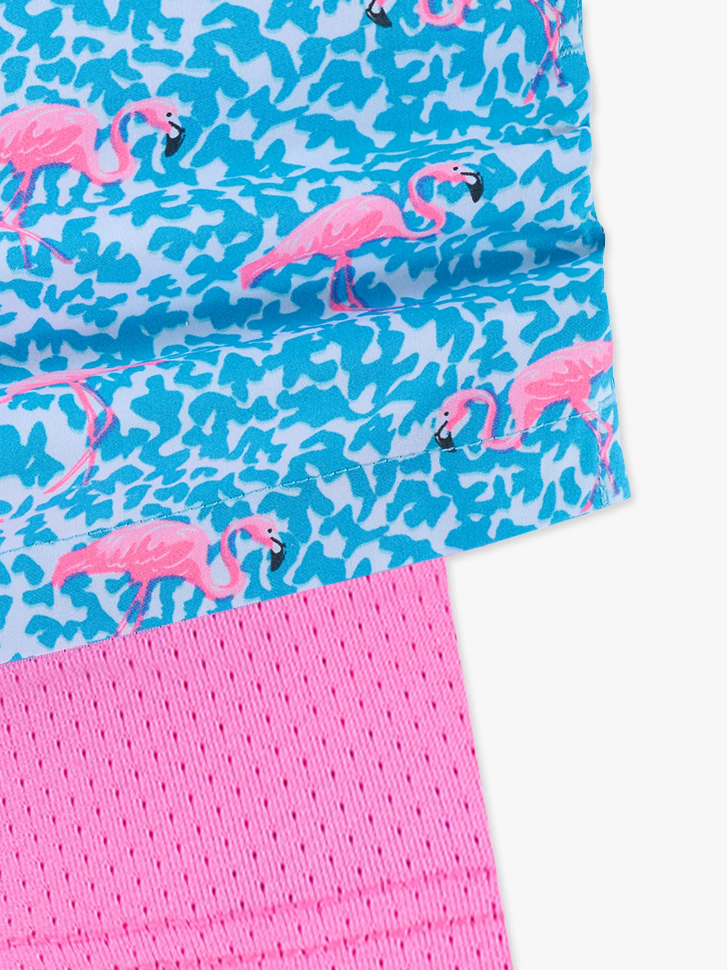 The Domingos Are For Flamingos (Boys Lined Classic Swim Trunk- Shorter)