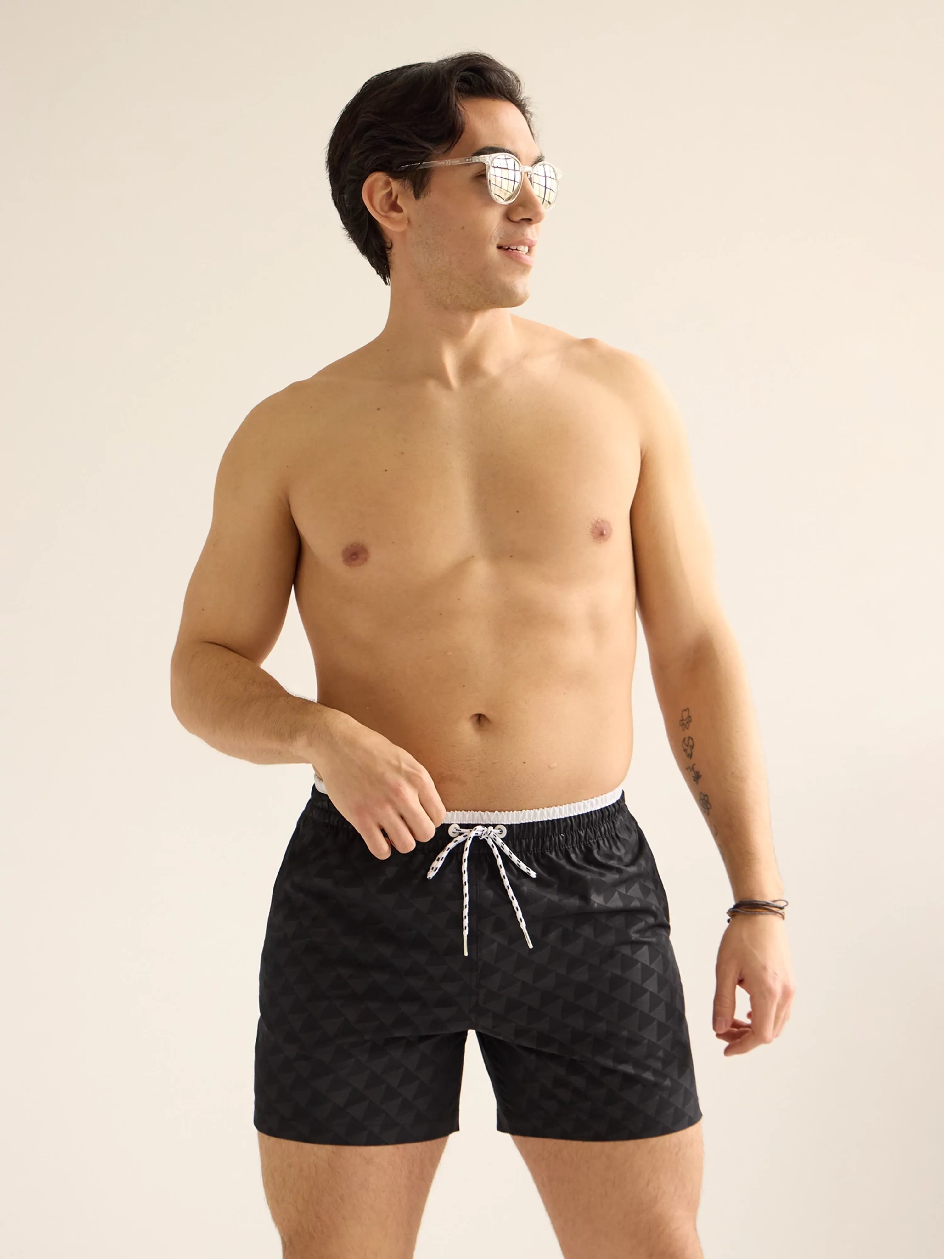 The Playing Chess 5.5" (Embossed Classic Swim Trunk)