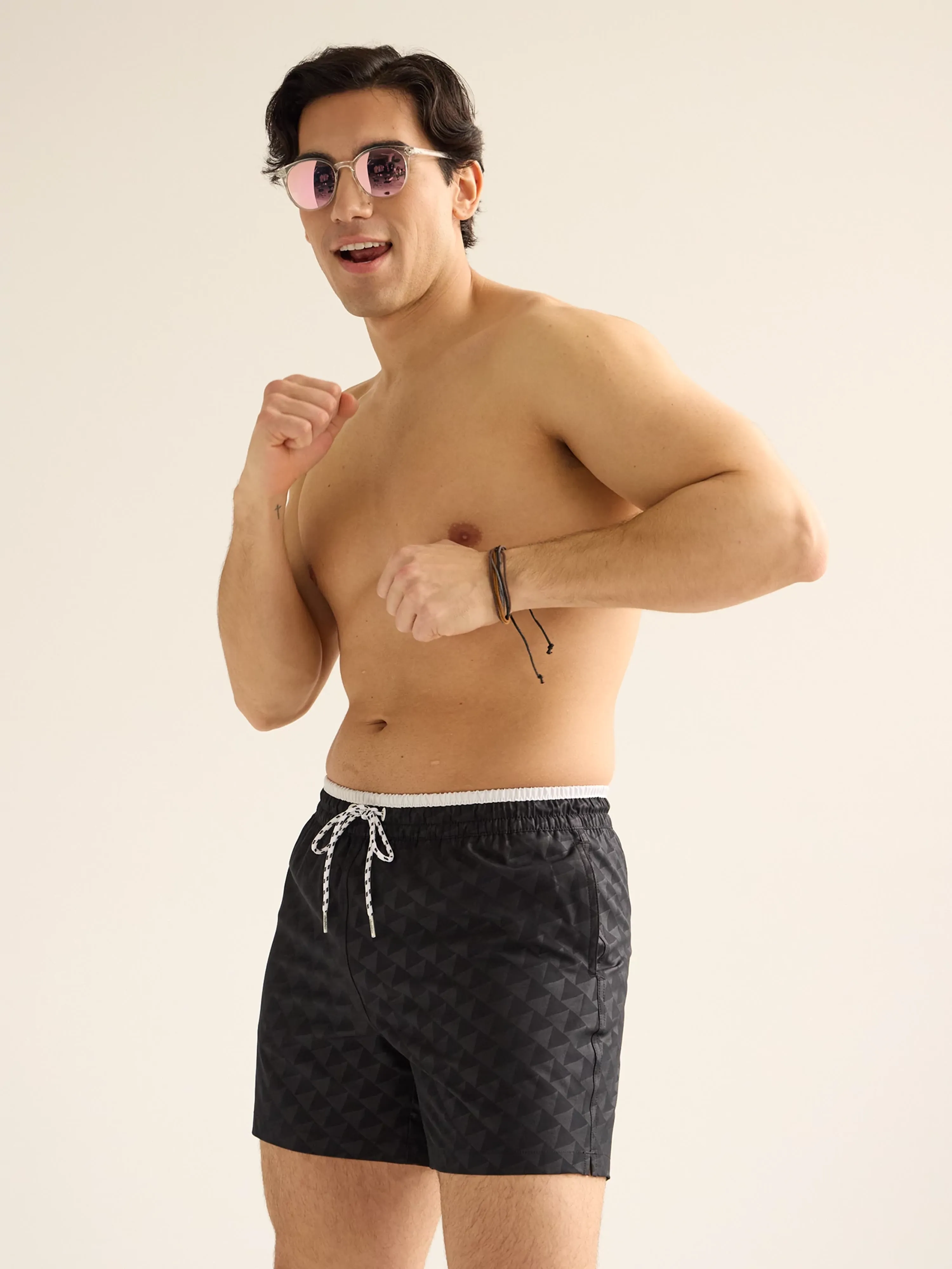 The Playing Chess 5.5" (Embossed Classic Swim Trunk)
