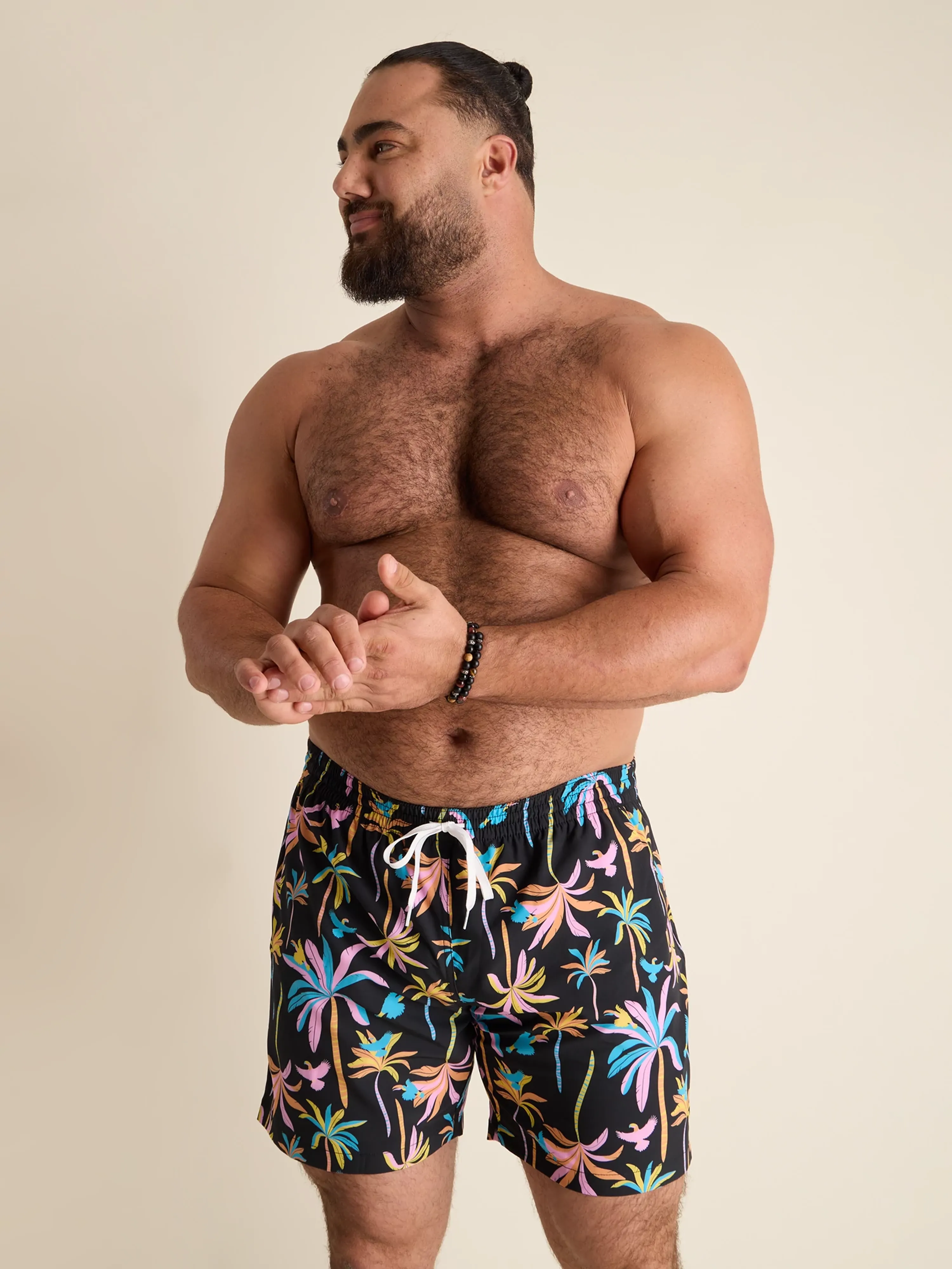 The Black Light Nights 5.5" (Classic Lined Swim Trunk)