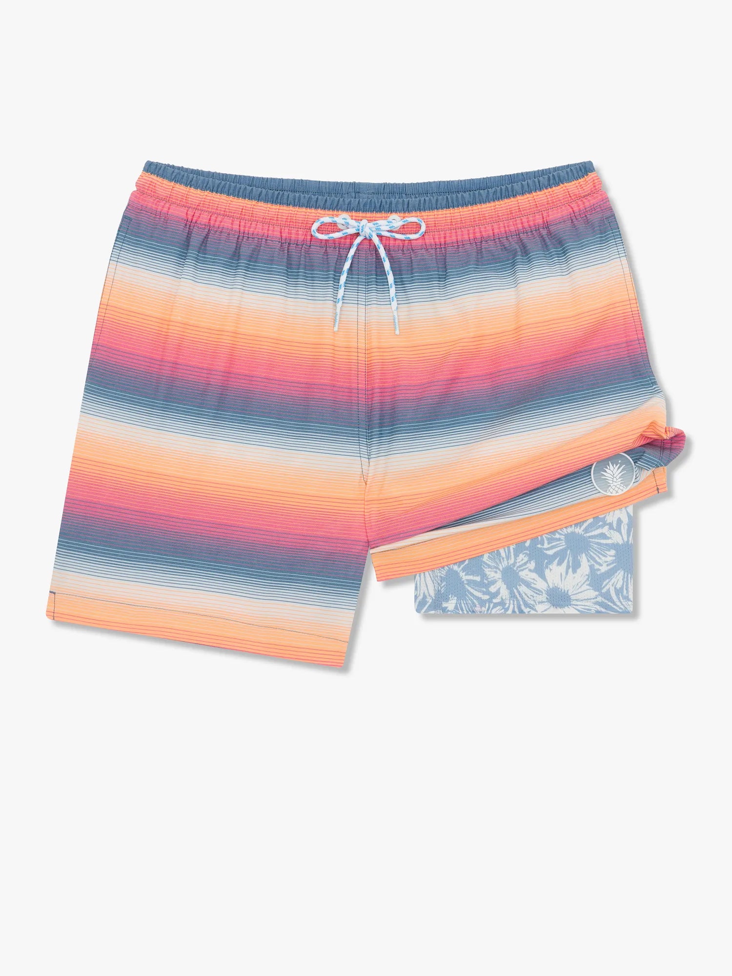 The Malibu Sunsets 5.5" (Faded Classic Lined Swim Trunk)