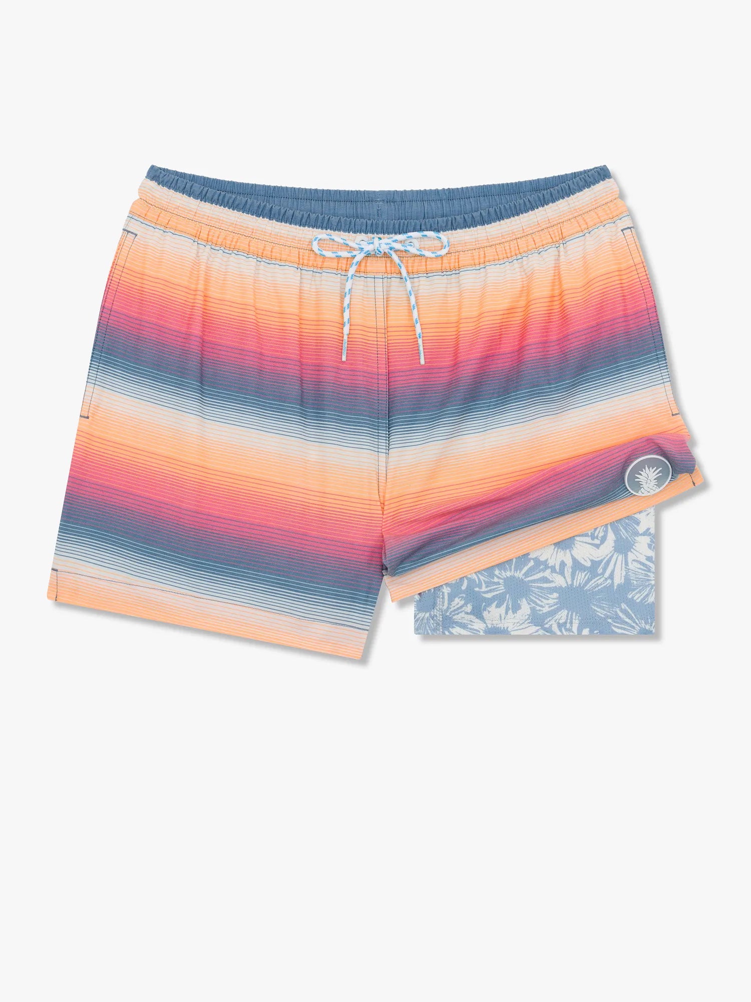 The Malibu Sunsets 4" (Faded Classic Lined Swim Trunk)