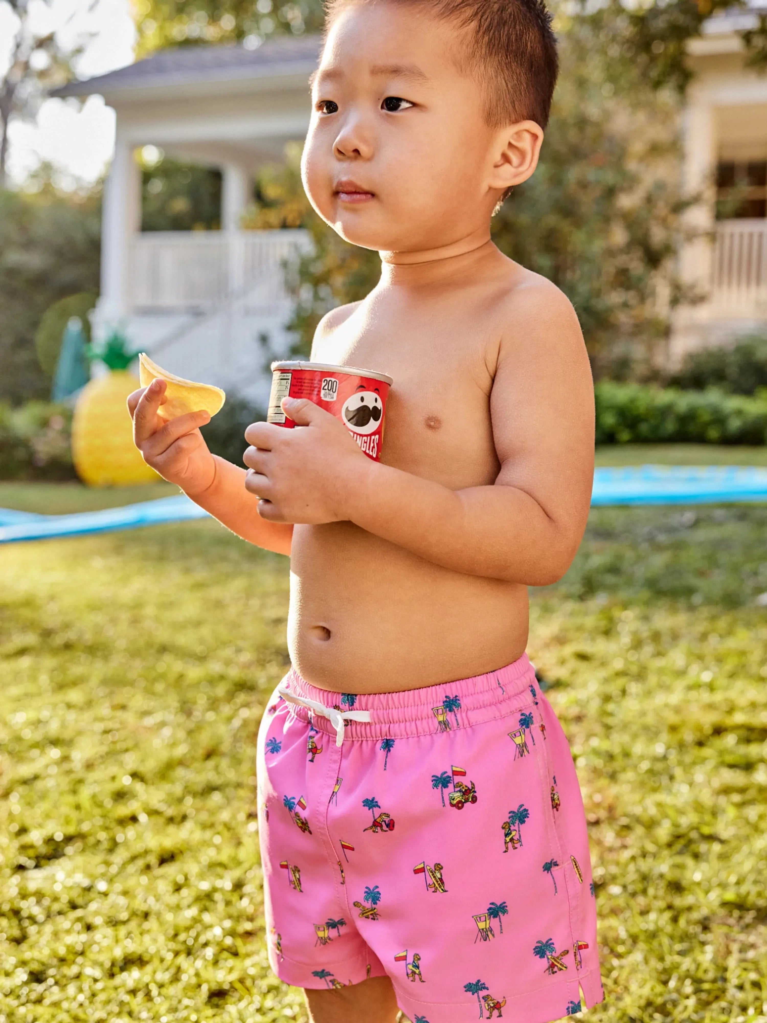 The Dino Racers (Toddler Swim Trunk)