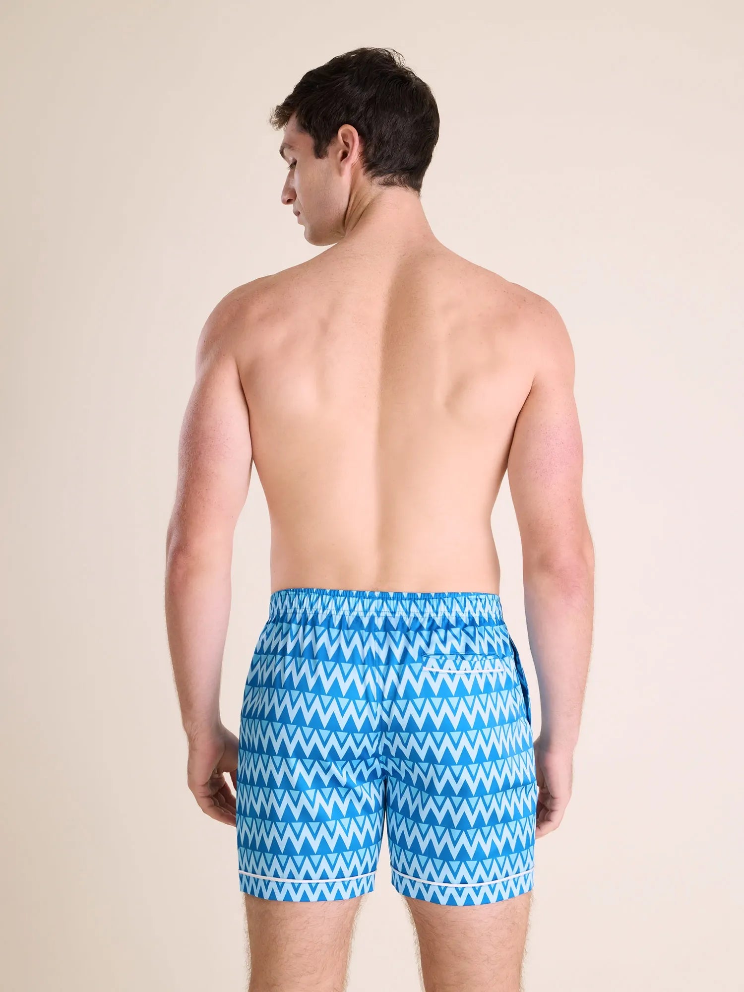 The Fly-Mingos- Blue (Satin Sleep Short)