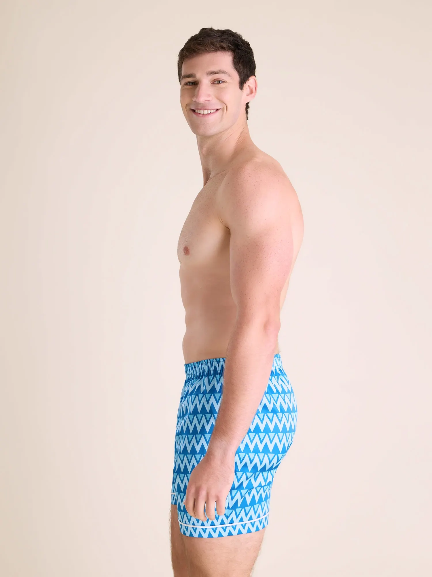 The Fly-Mingos- Blue (Satin Sleep Short)