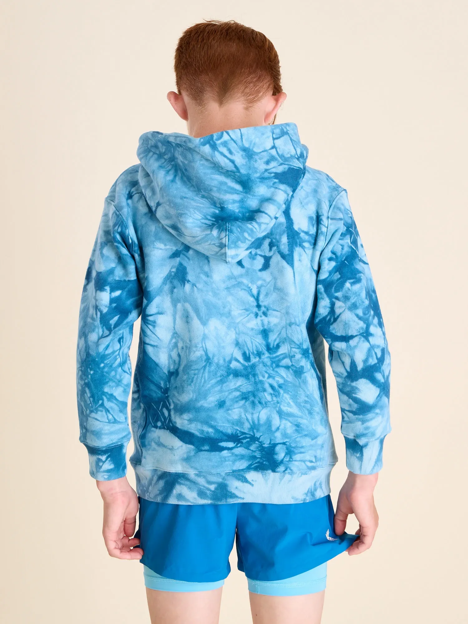 The Glass Fractal - Deep Blue (Boys Comfort Hoodie)
