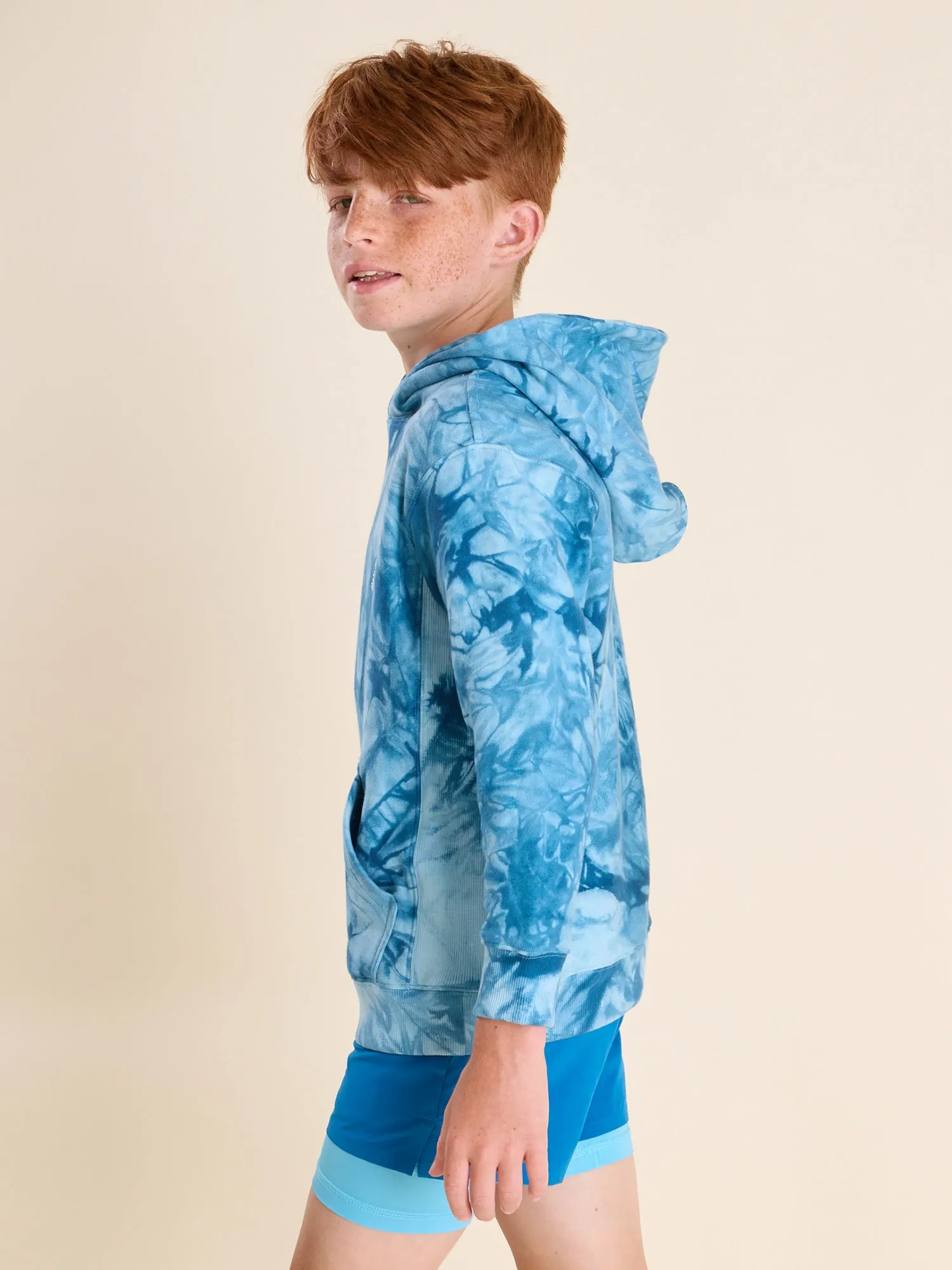 The Glass Fractal - Deep Blue (Boys Comfort Hoodie)
