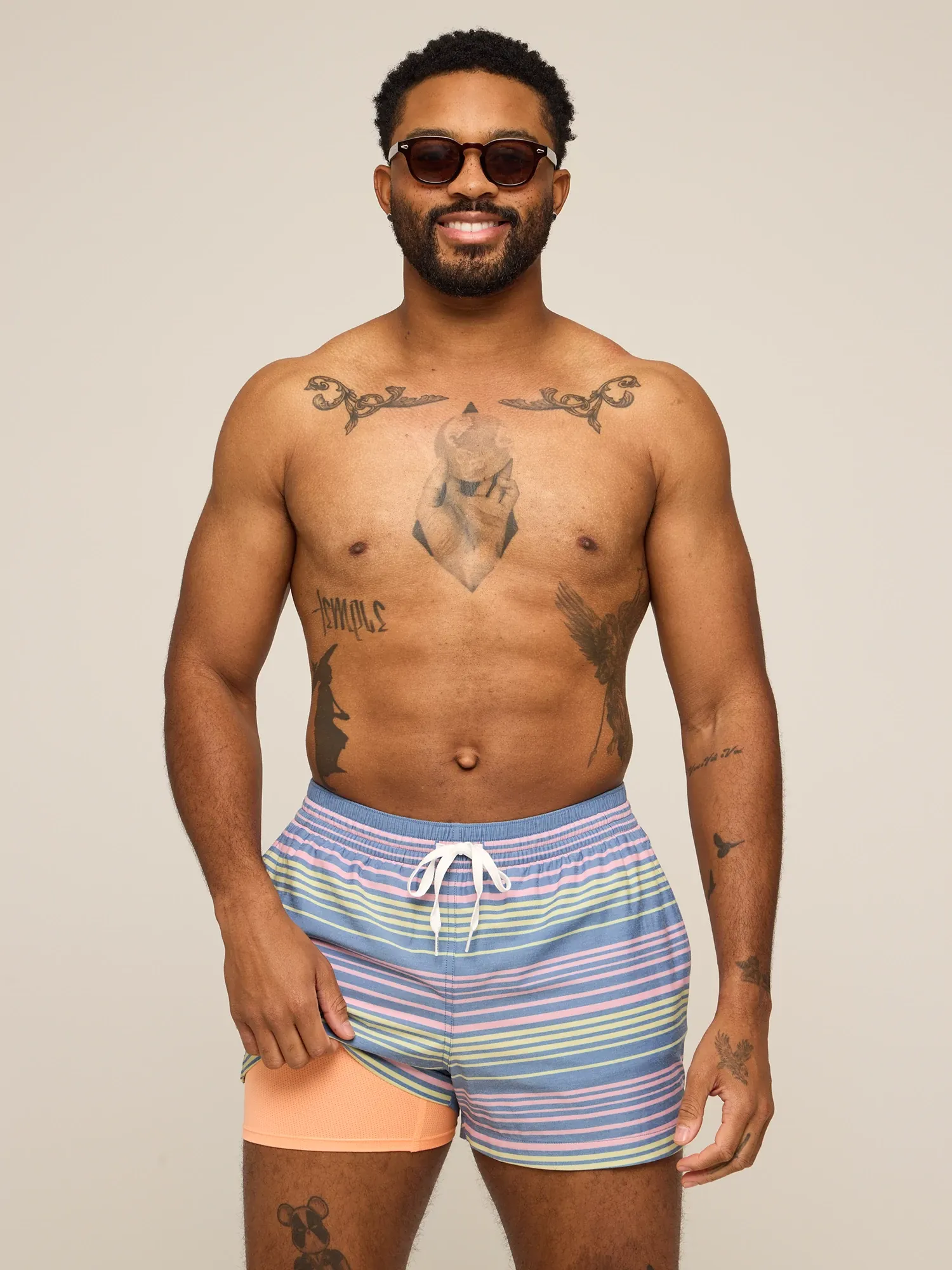 The Blossom Bands 4" (Classic Lined Swim Trunk)