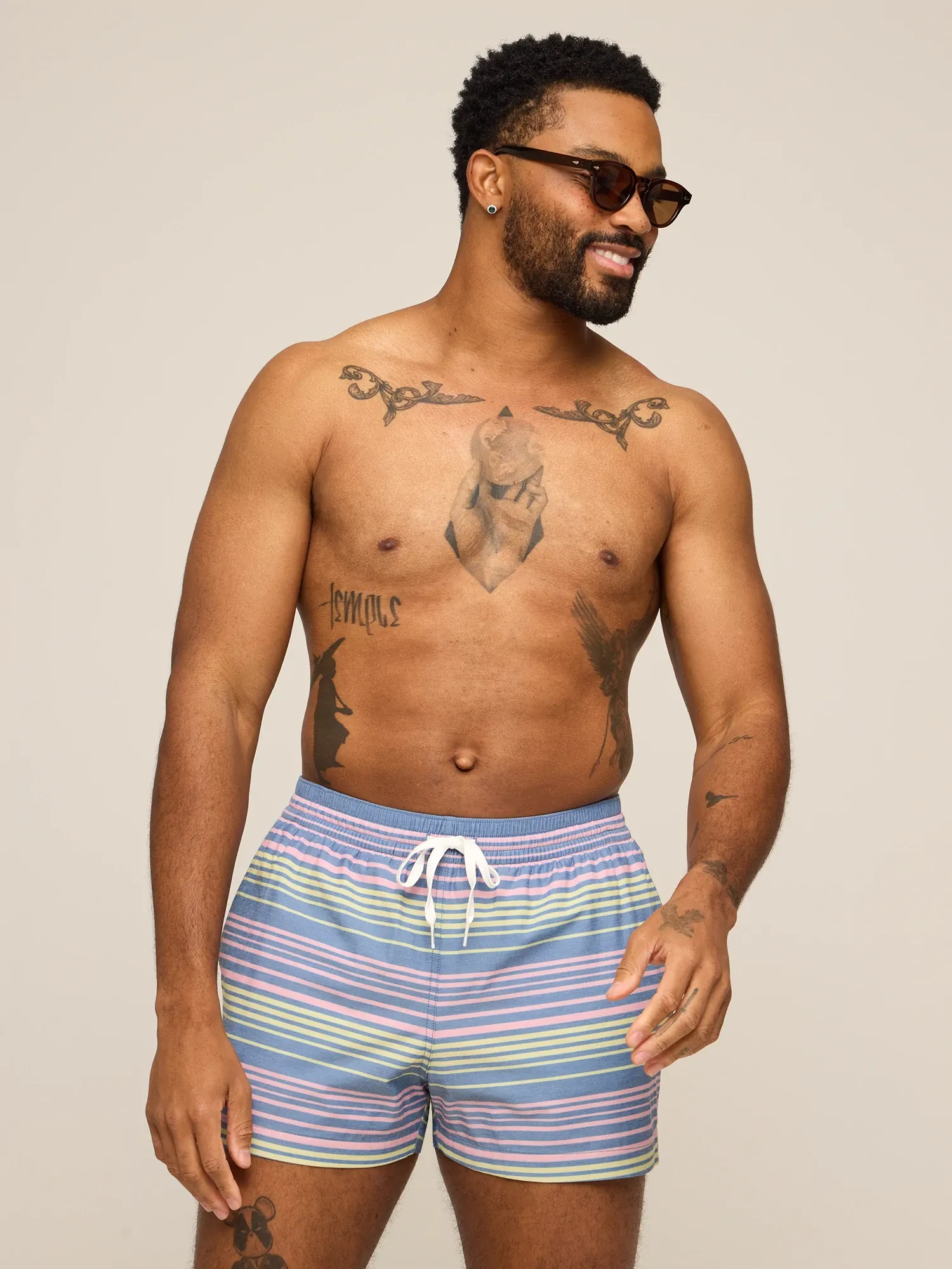 The Blossom Bands 4" (Classic Lined Swim Trunk)