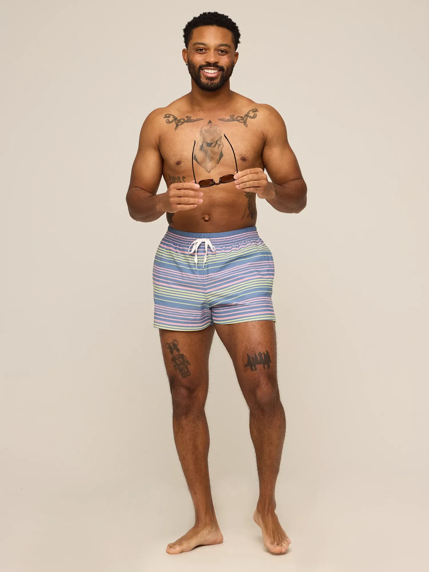 The Blossom Bands 4" (Classic Lined Swim Trunk)