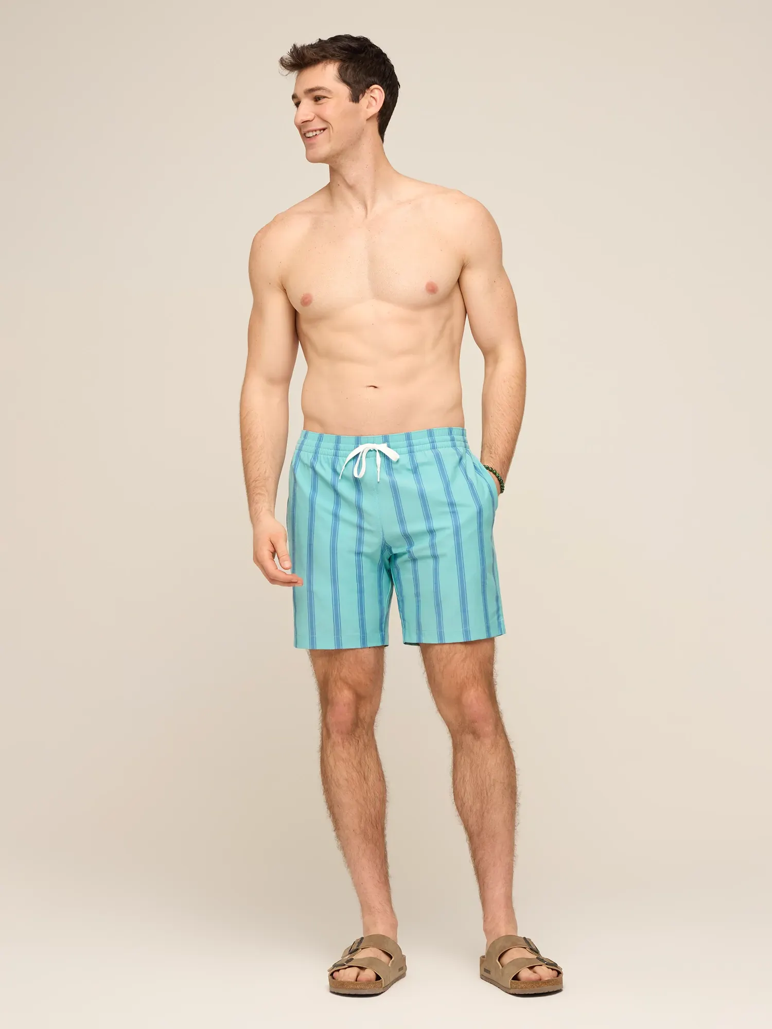 The Everpine Stripes 7" (Classic Lined Swim Trunk)