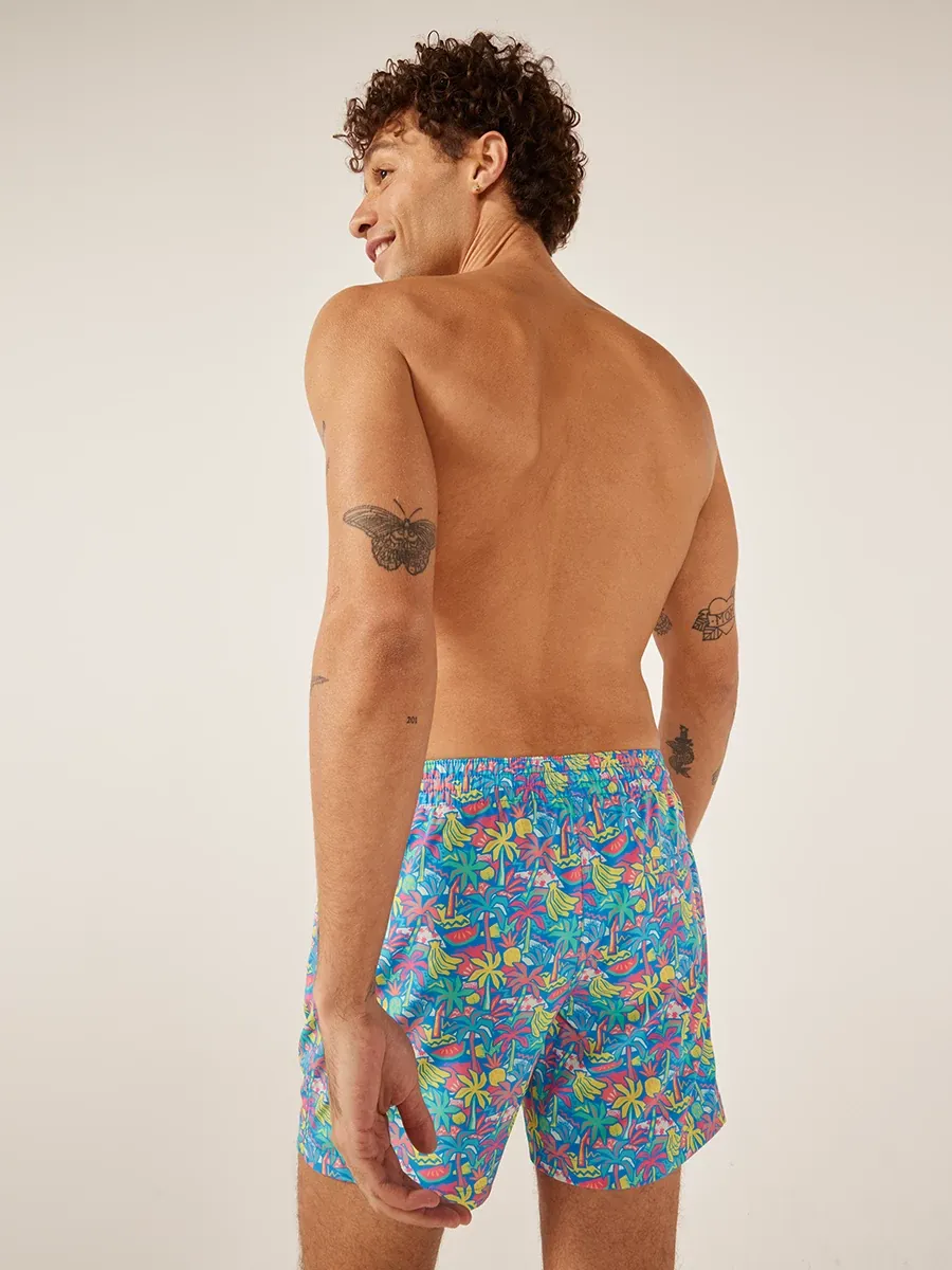 The Tropical Bunches 5.5" (Classic Lined Swim Trunk)