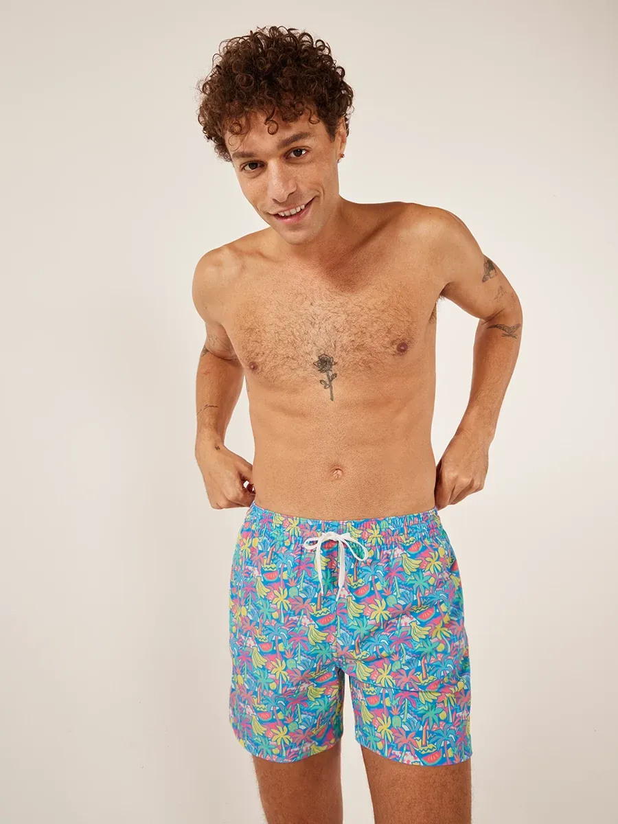 The Tropical Bunches 5.5" (Classic Lined Swim Trunk)