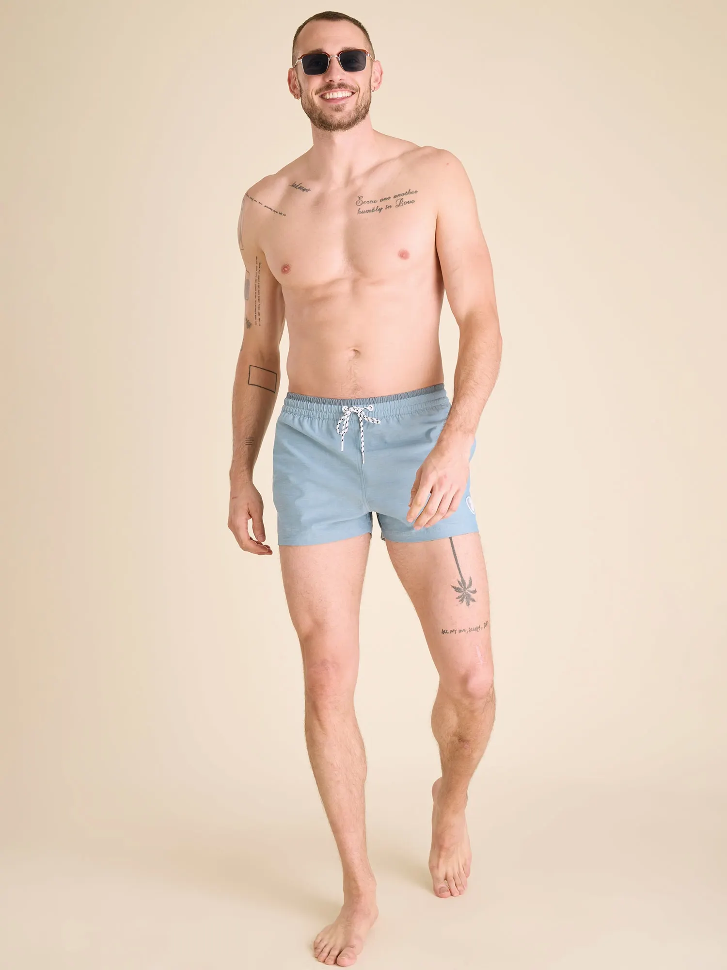 The Blue Horizons 4" (Classic Lined Swim Trunk)