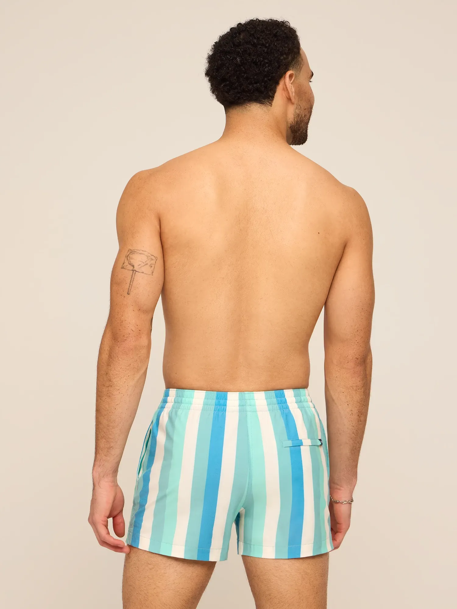 The Eversea Stripes 4" (Classic Lined Swim Trunk)