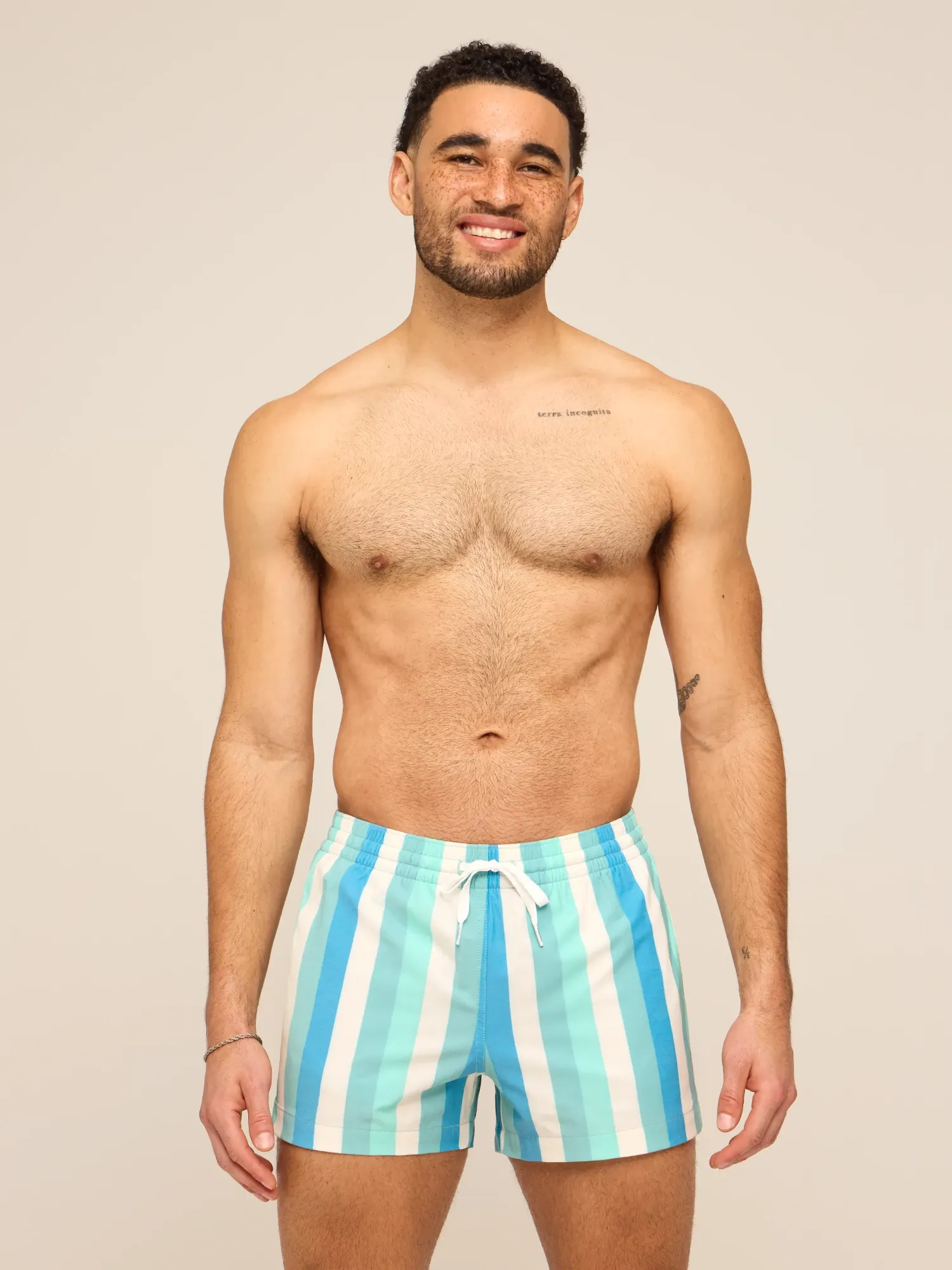 The Eversea Stripes 4" (Classic Lined Swim Trunk)