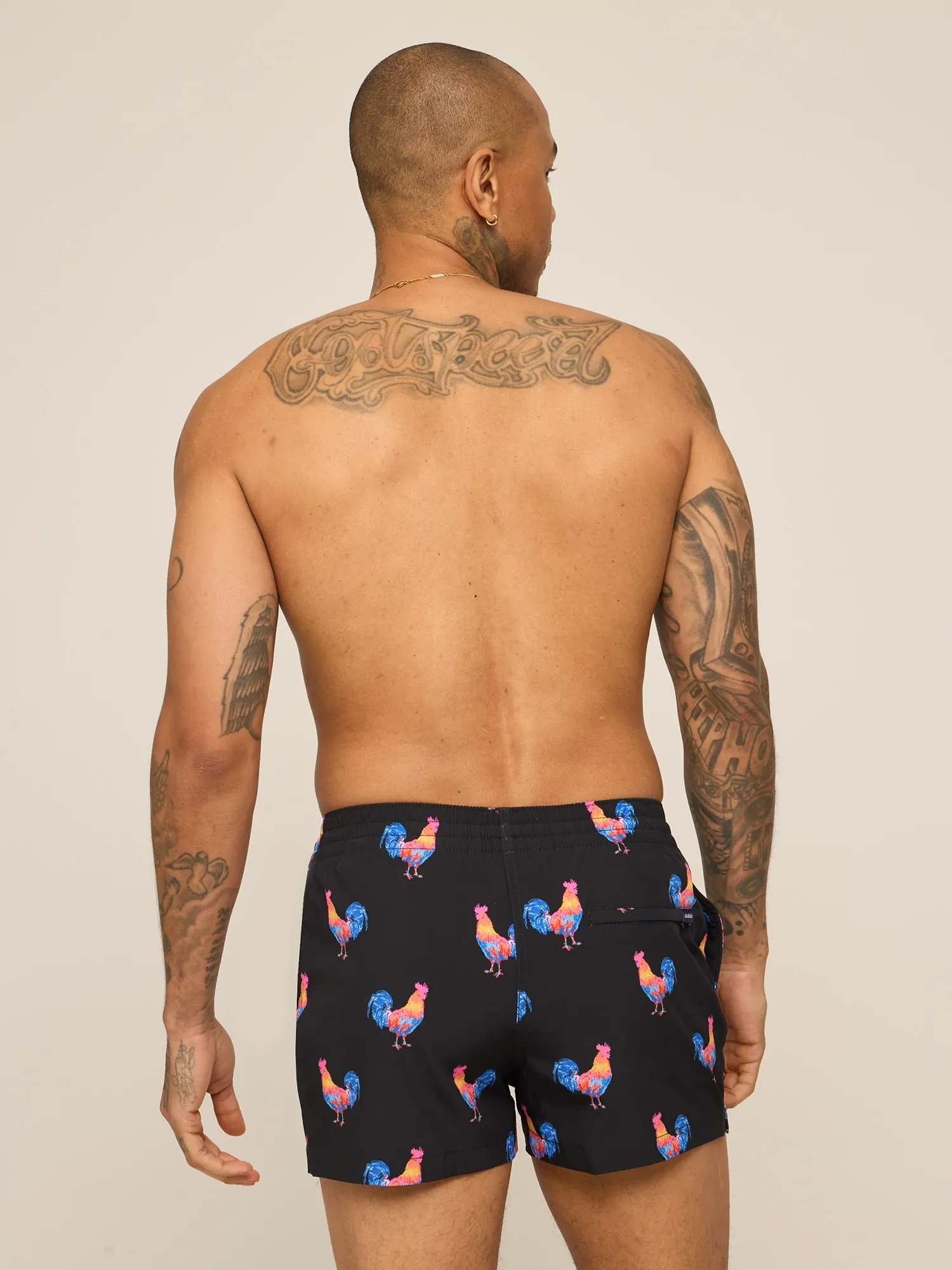 The Cockadoodle Doozies 4" (Classic Lined Swim Trunk)
