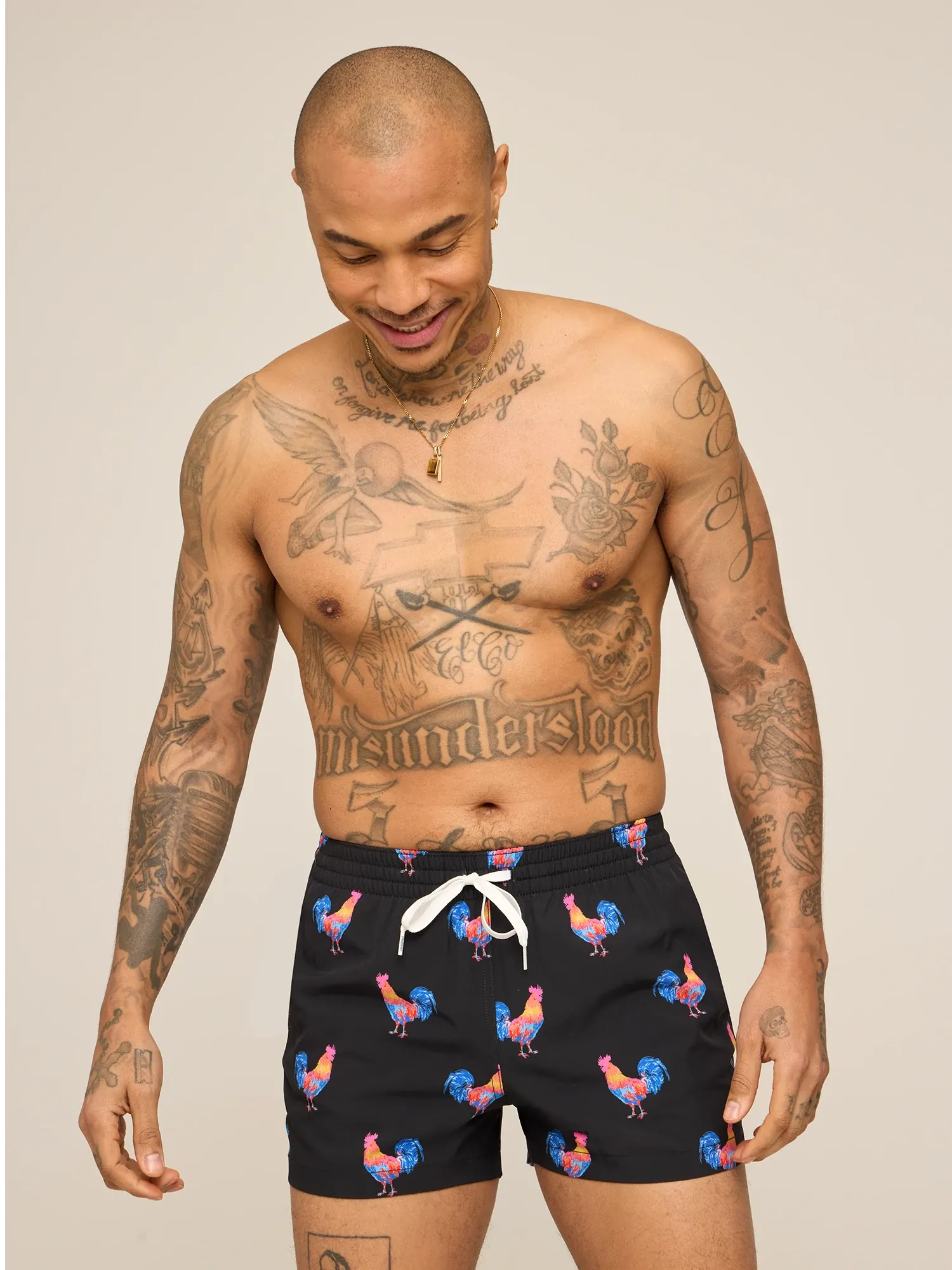 The Cockadoodle Doozies 4" (Classic Lined Swim Trunk)