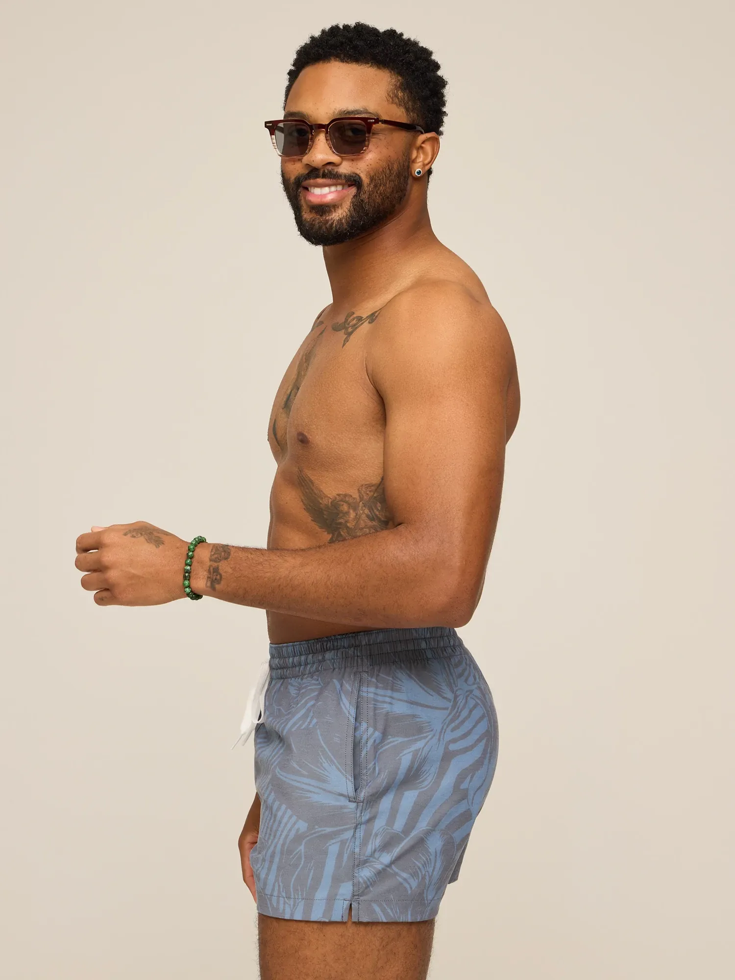 The Indigo Crazies 4" (Classic Lined Swim Trunk)