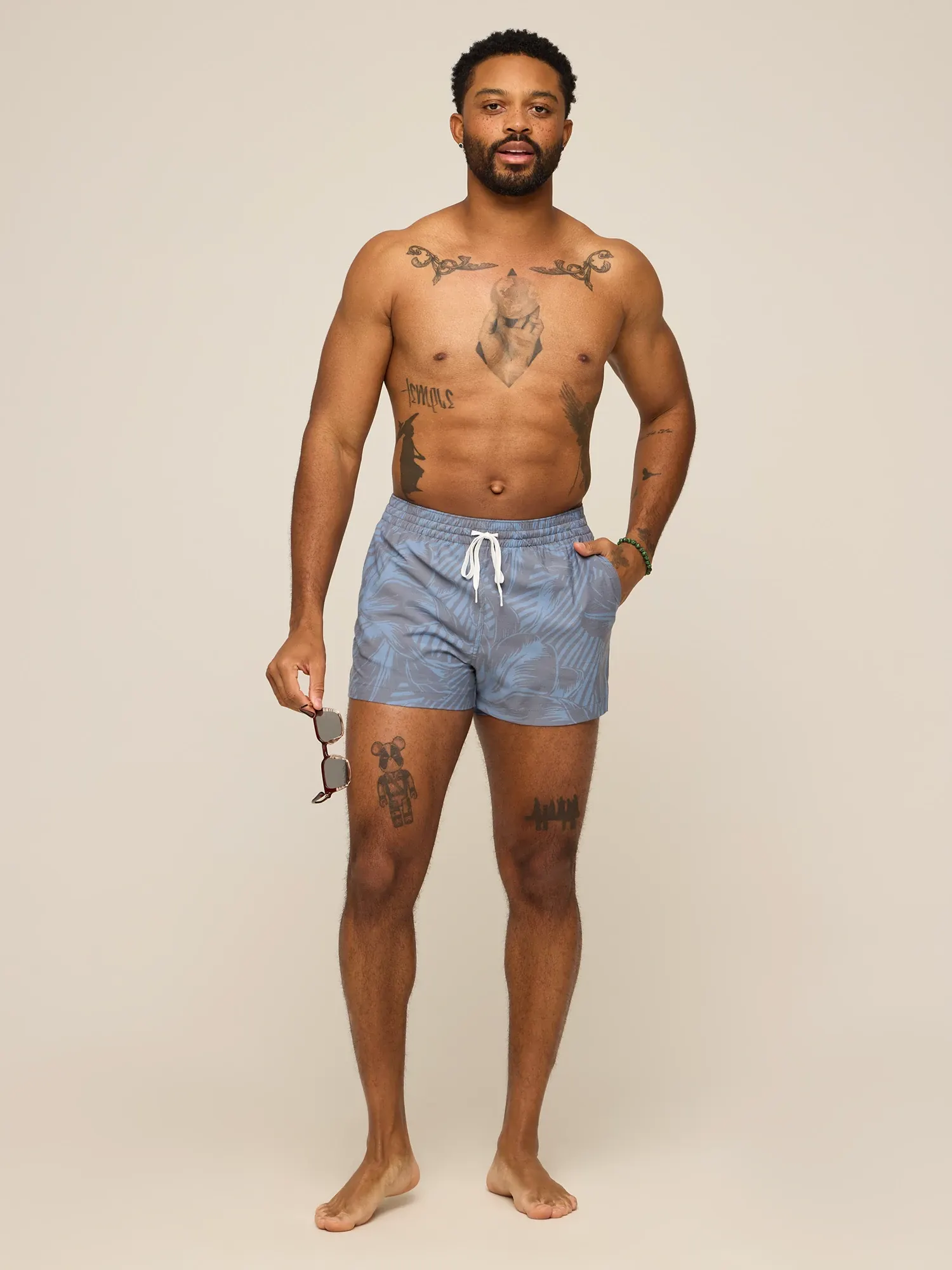 The Indigo Crazies 4" (Classic Lined Swim Trunk)