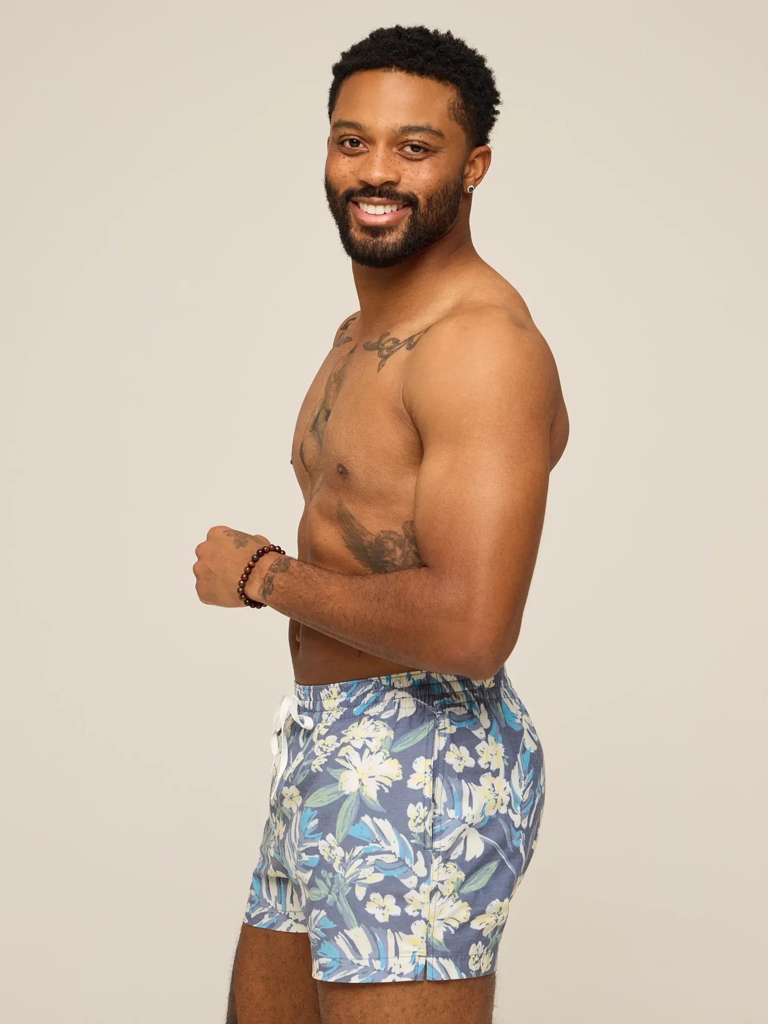 The Starry Night Stems 4" (Classic Lined Swim Trunk)