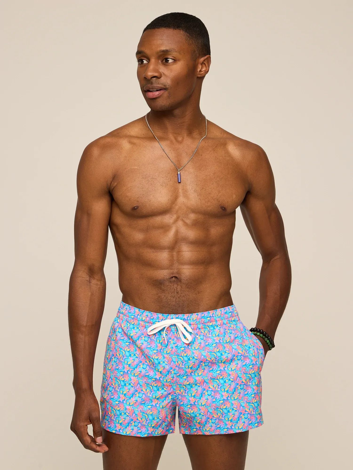The Spades 4" (Classic Lined Swim Trunk)