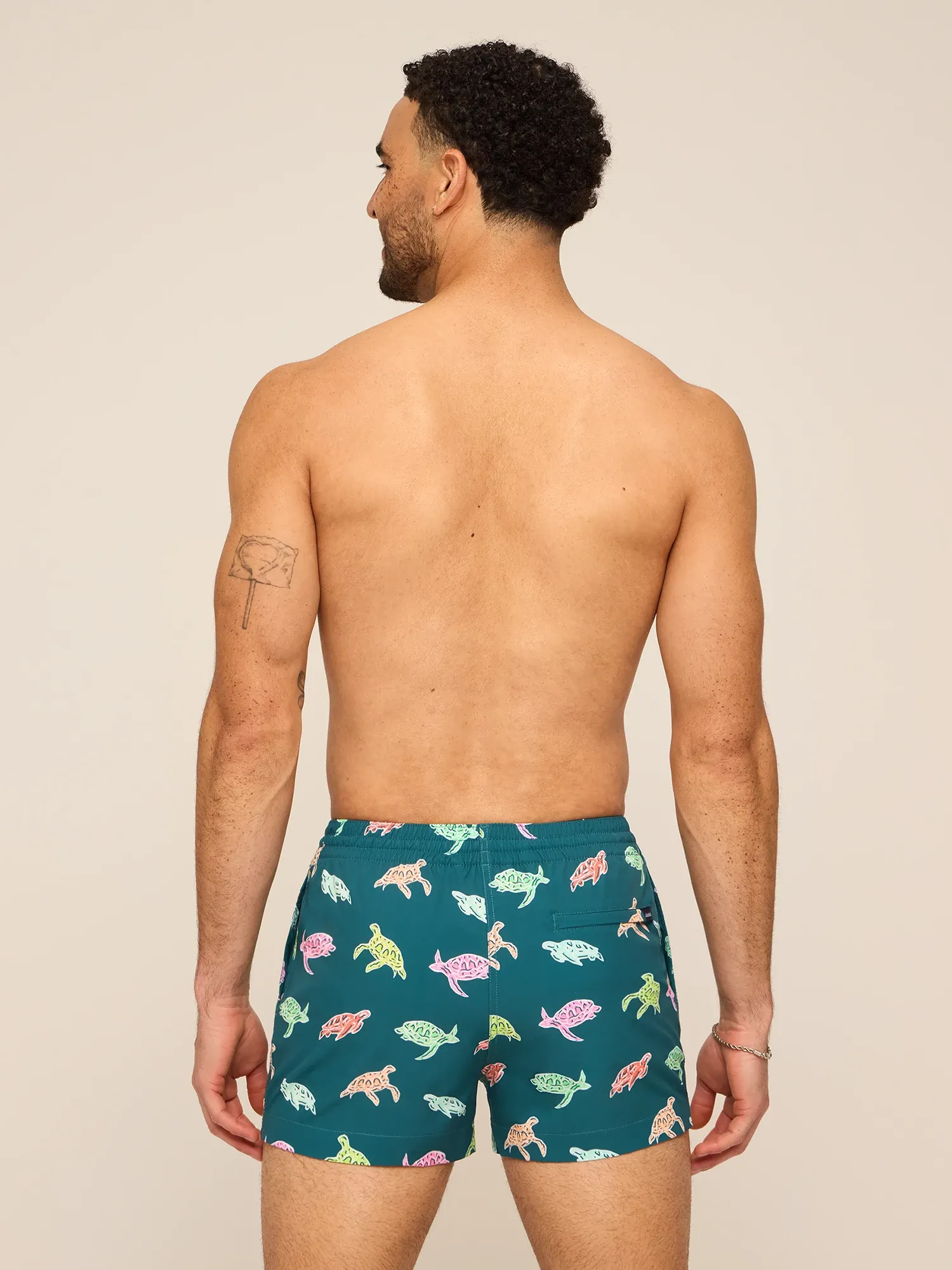 The Turtally Awesomes 4" (Classic Lined Swim Trunk)
