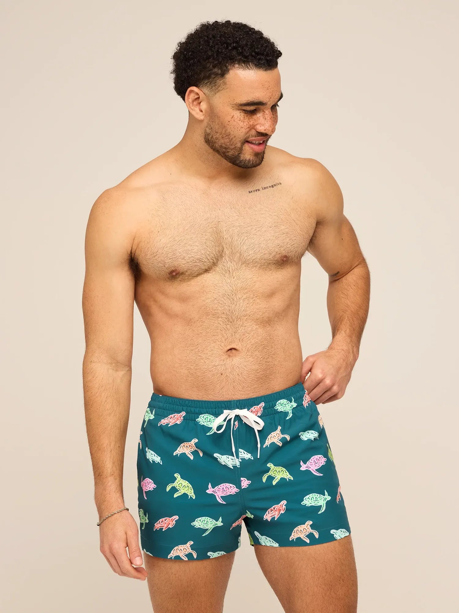 The Turtally Awesomes 4" (Classic Lined Swim Trunk)