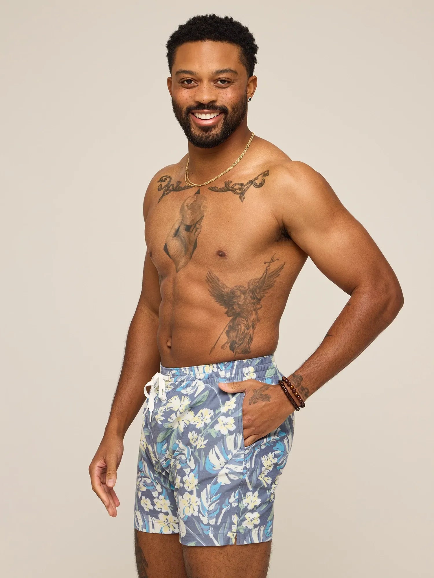 The Starry Night Stems 5.5" (Classic Lined Swim Trunk)