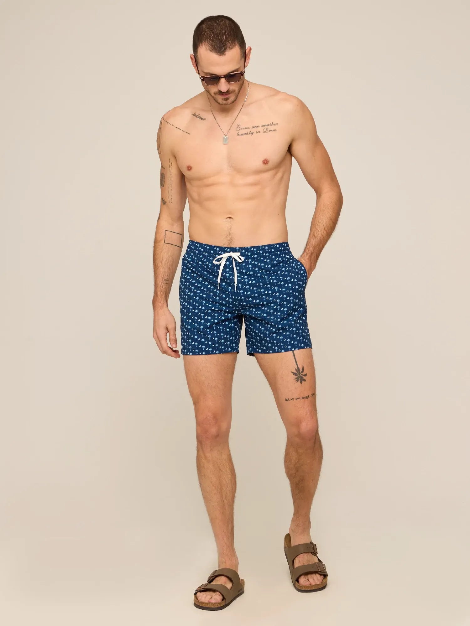 The Goodnight Palmetto Moons 5.5" (Classic Lined Swim Trunk)