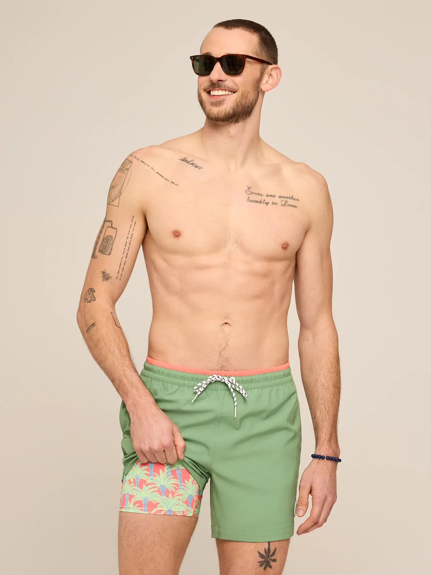 The Alcove Greens 5.5" (Classic Lined Swim Trunk w/ SP WB)