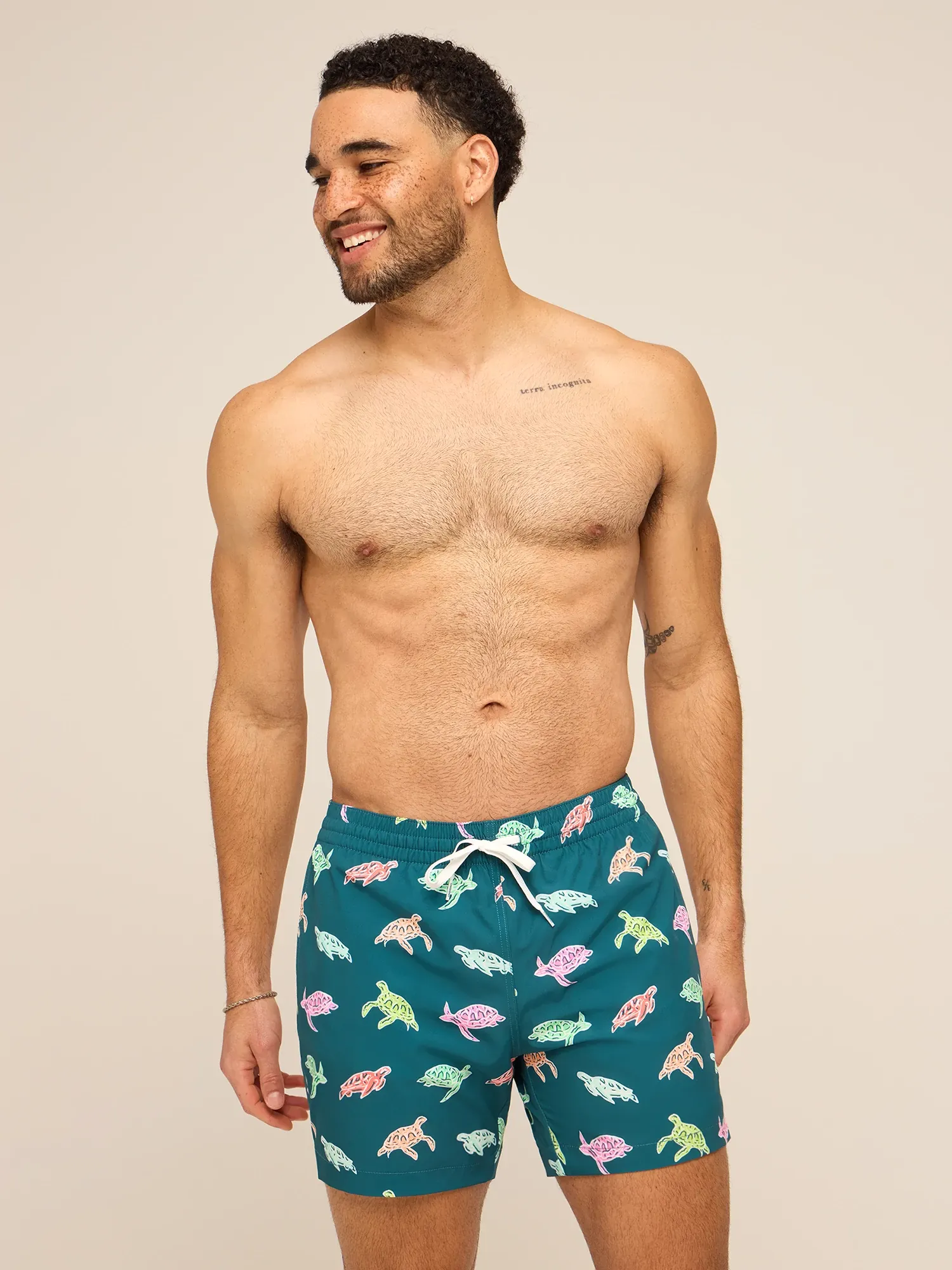 The Turtally Awesomes 5.5" (Classic Lined Swim Trunk)