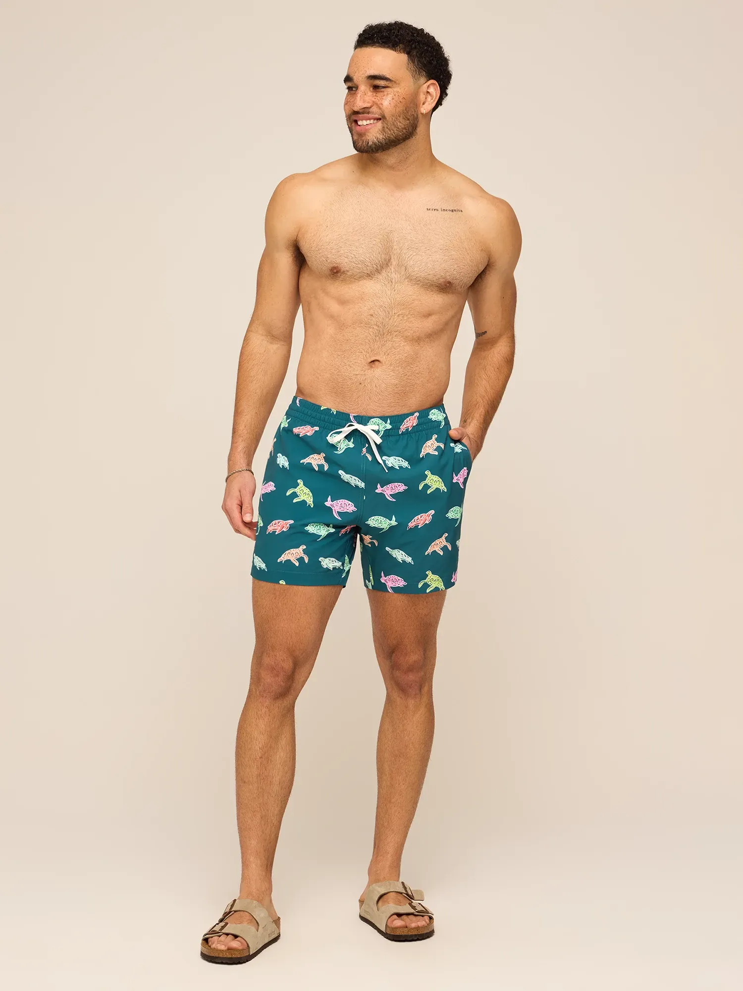 The Turtally Awesomes 5.5" (Classic Lined Swim Trunk)