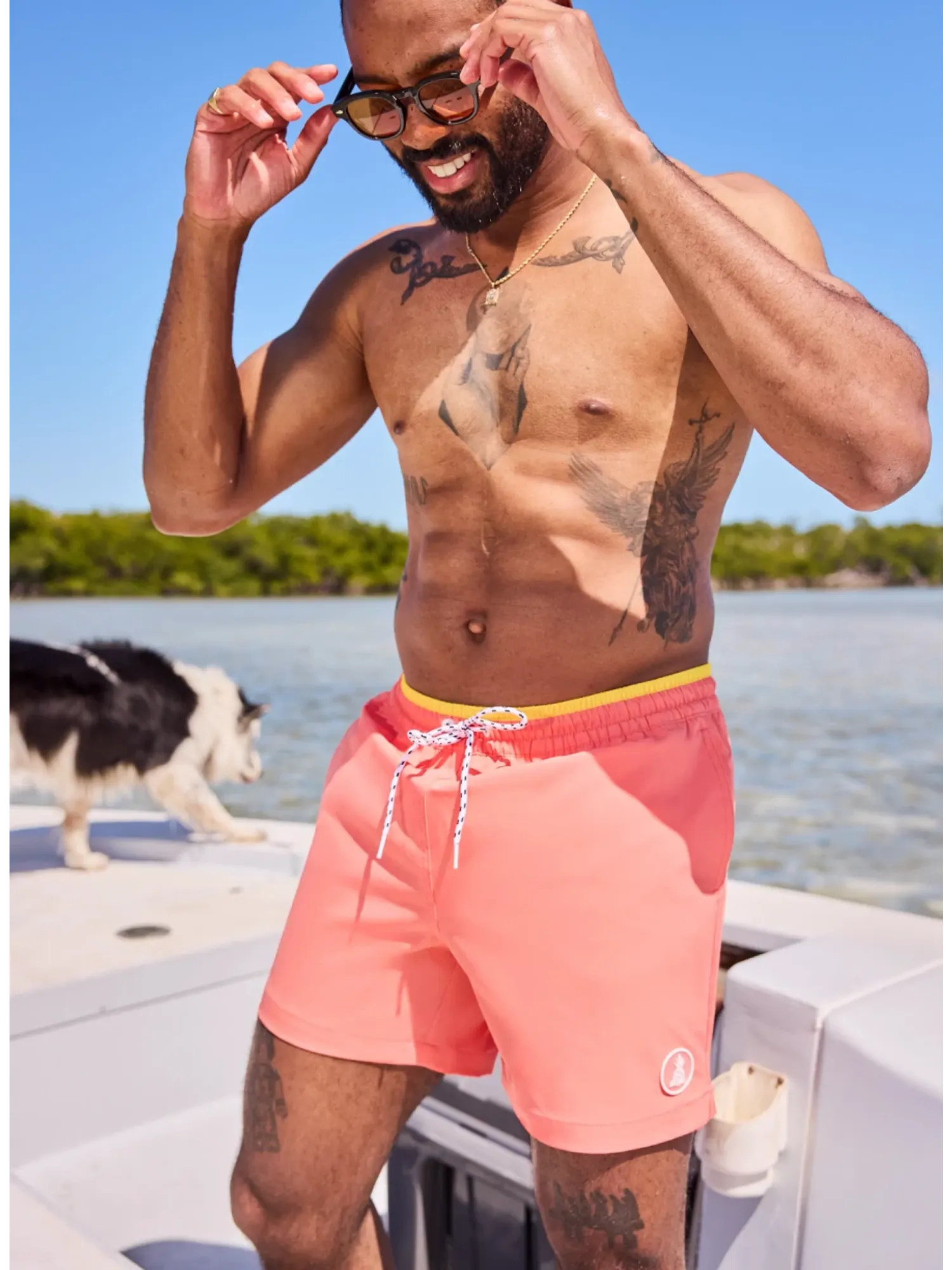 The Peach Perfects 5.5" (Classic Lined Swim Trunk w/ SP WB)