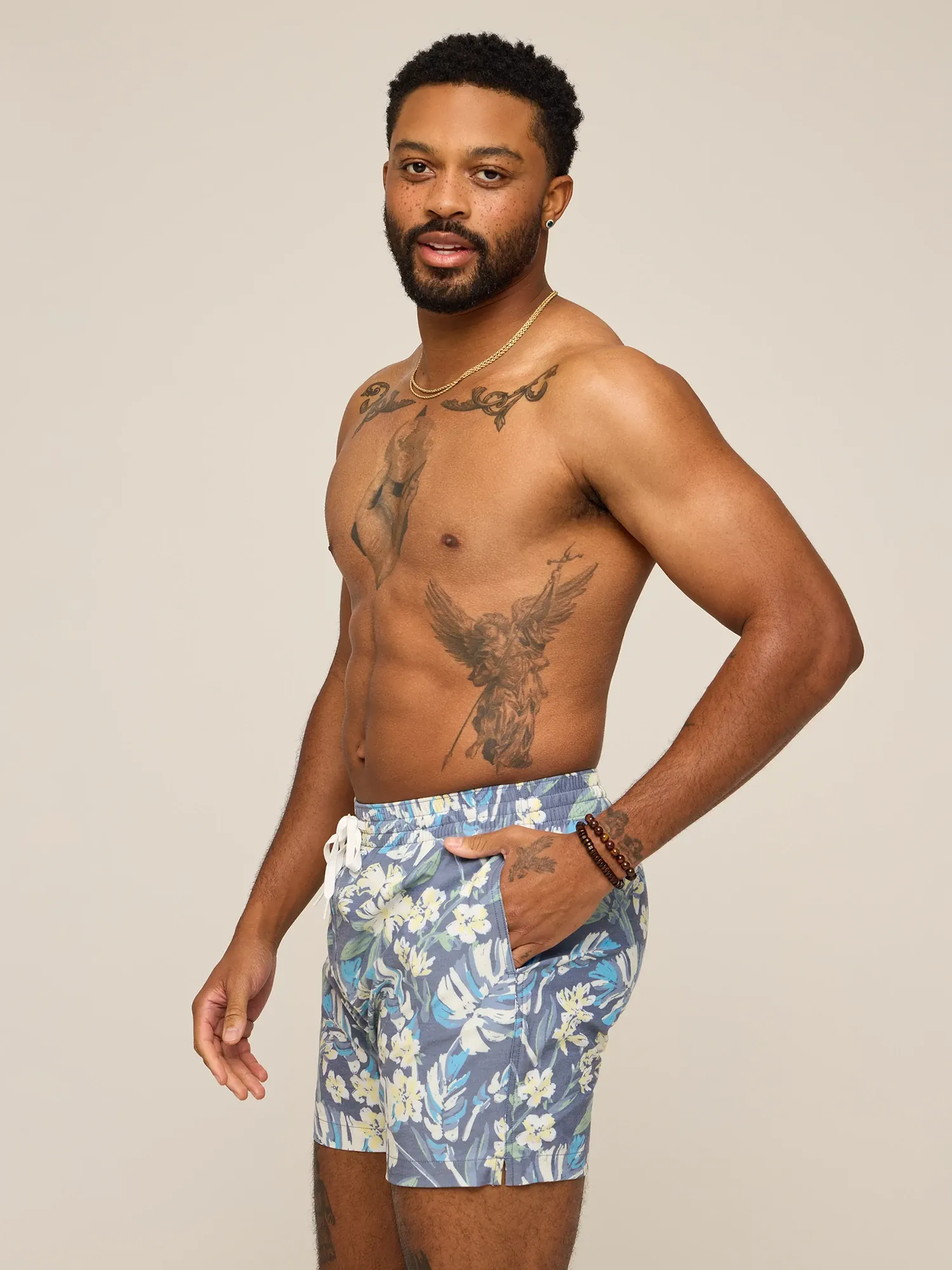 The Starry Night Stems 5.5" (Classic Swim Trunk)