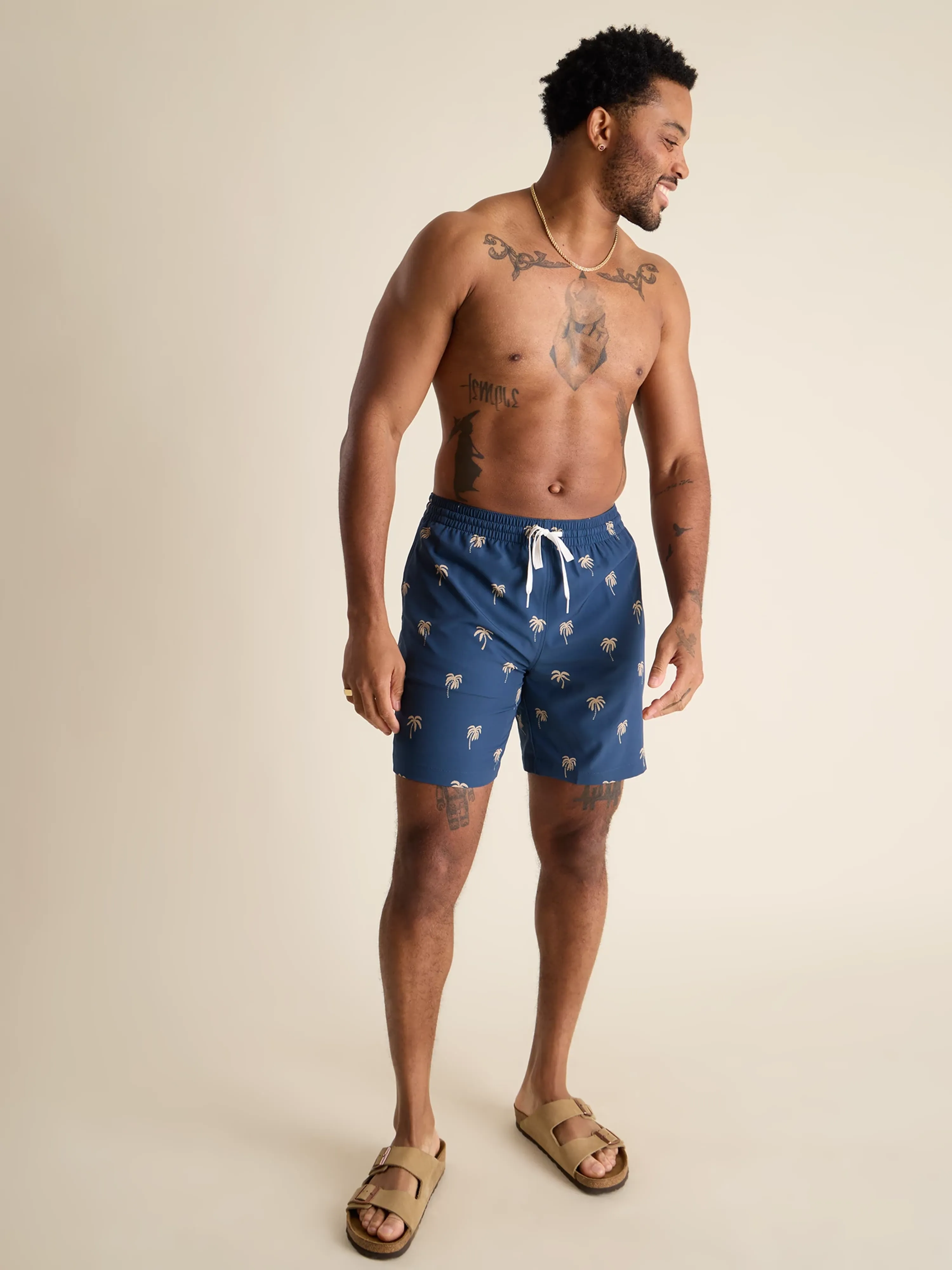 The Midnight Palms 7" (Classic Swim Trunk)