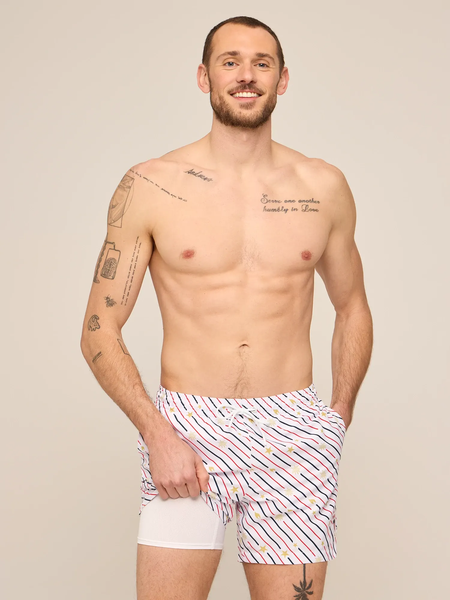 The Life, Liberty, & Candles 5.5" (Rigid Swim Trunk)