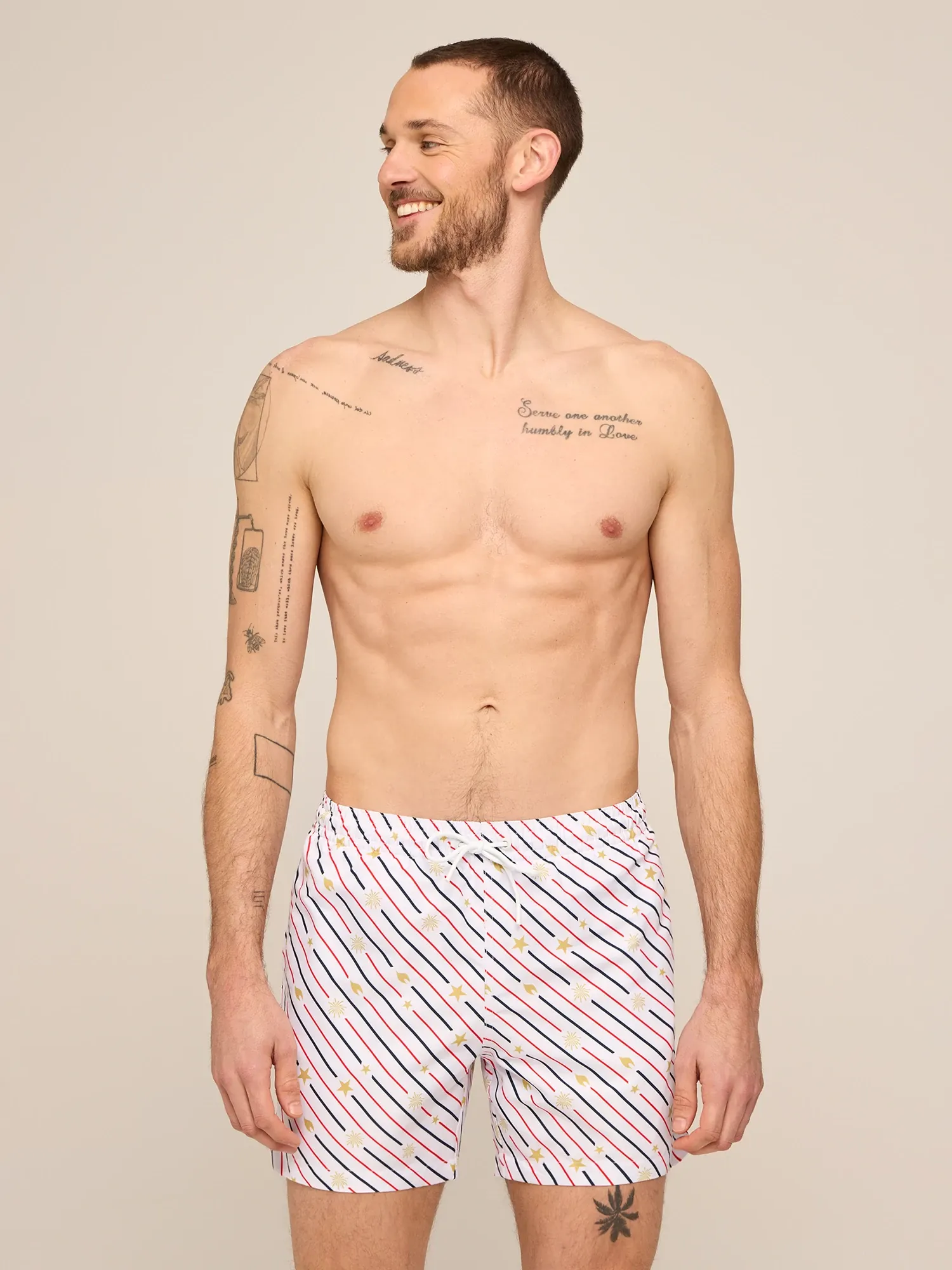 The Life, Liberty, & Candles 5.5" (Rigid Swim Trunk)
