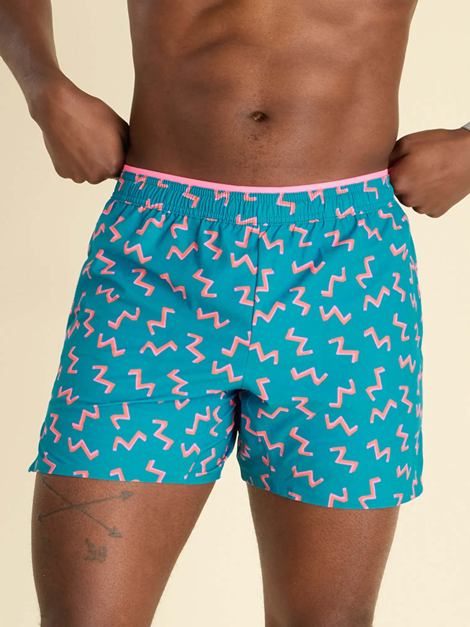 The Twist and Squiggle- Blue 5.5" (Ultimate Training Short with Hidden Liner)