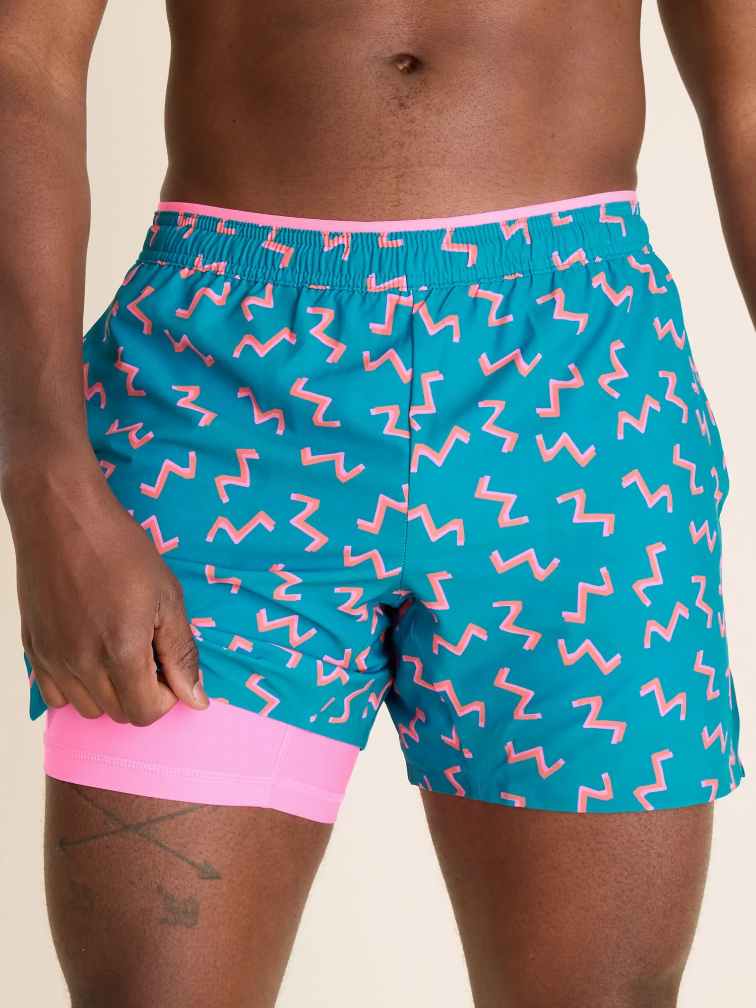 The Twist and Squiggle- Blue 5.5" (Ultimate Training Short with Hidden Liner)
