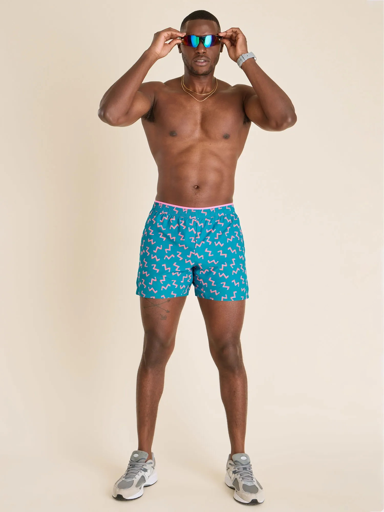 The Twist and Squiggle- Blue 5.5" (Ultimate Training Short with Hidden Liner)