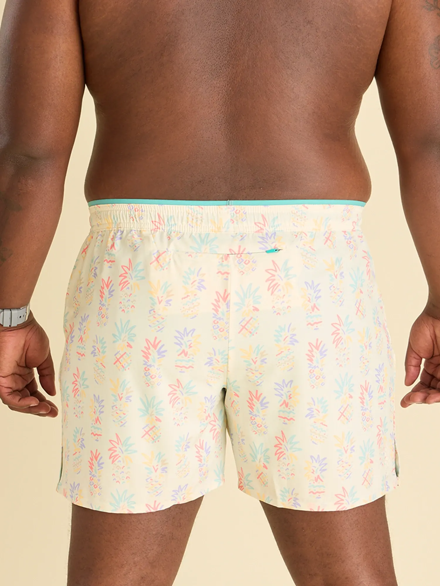 The Pastel Pineapples 5.5" (Ultimate Training Short with Hidden Liner)