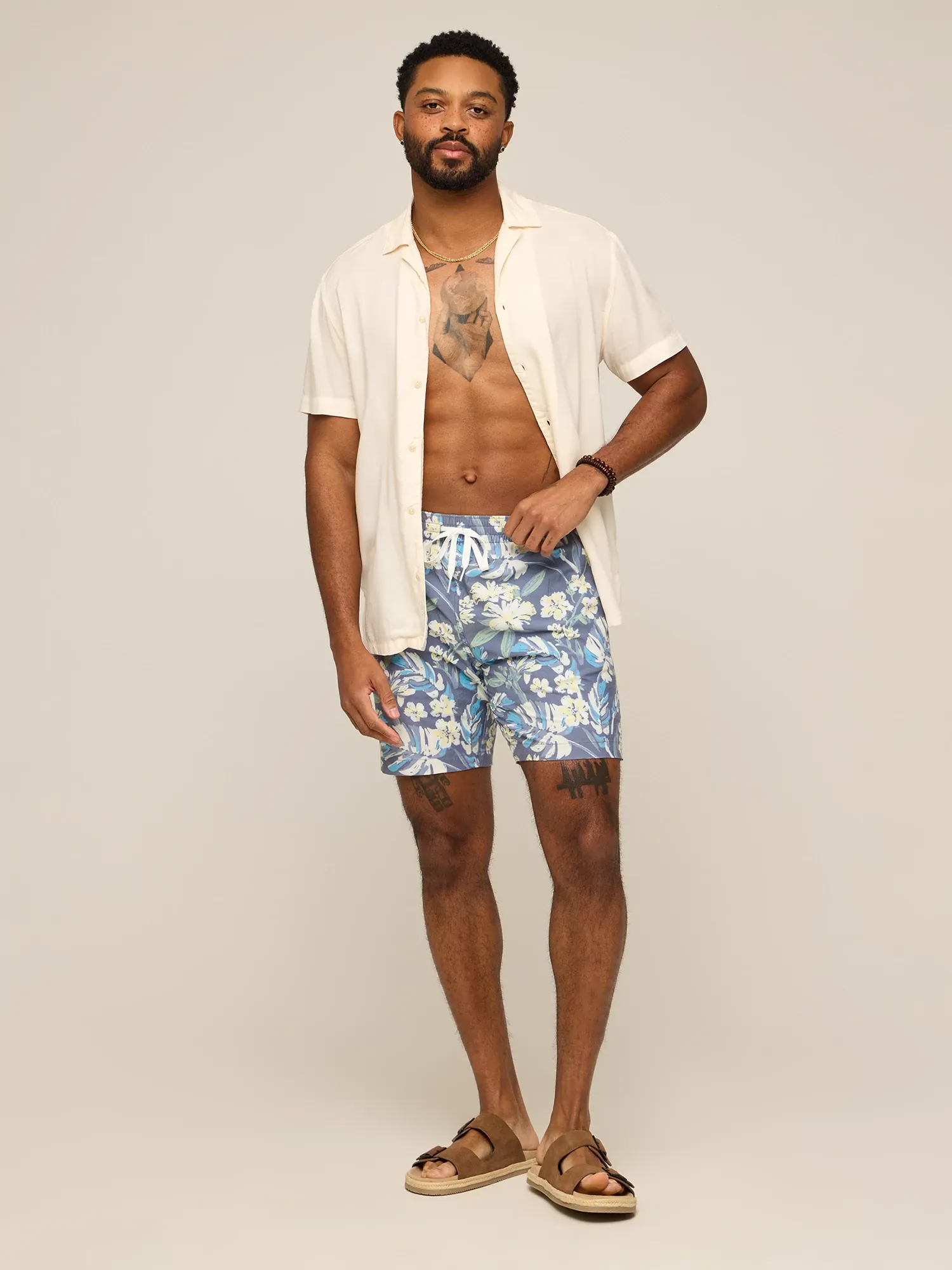 The Starry Night Stems 7" (Classic Lined Swim Trunk)
