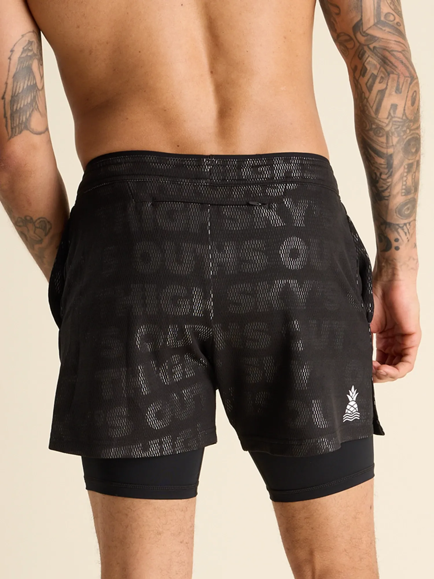 The Black Read All About Its 5.5" (Mesh Training Short)