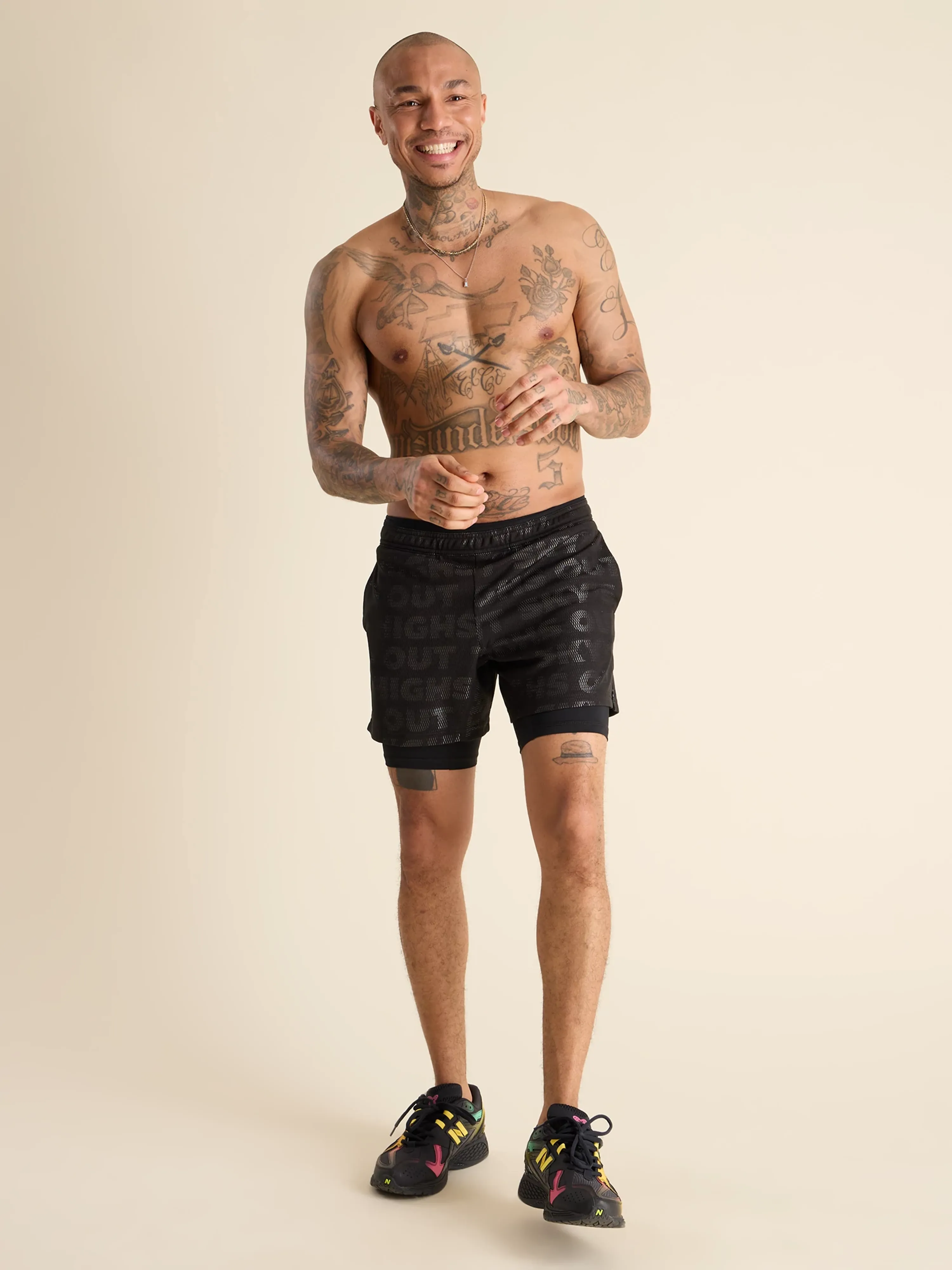The Black Read All About Its 5.5" (Mesh Training Short)