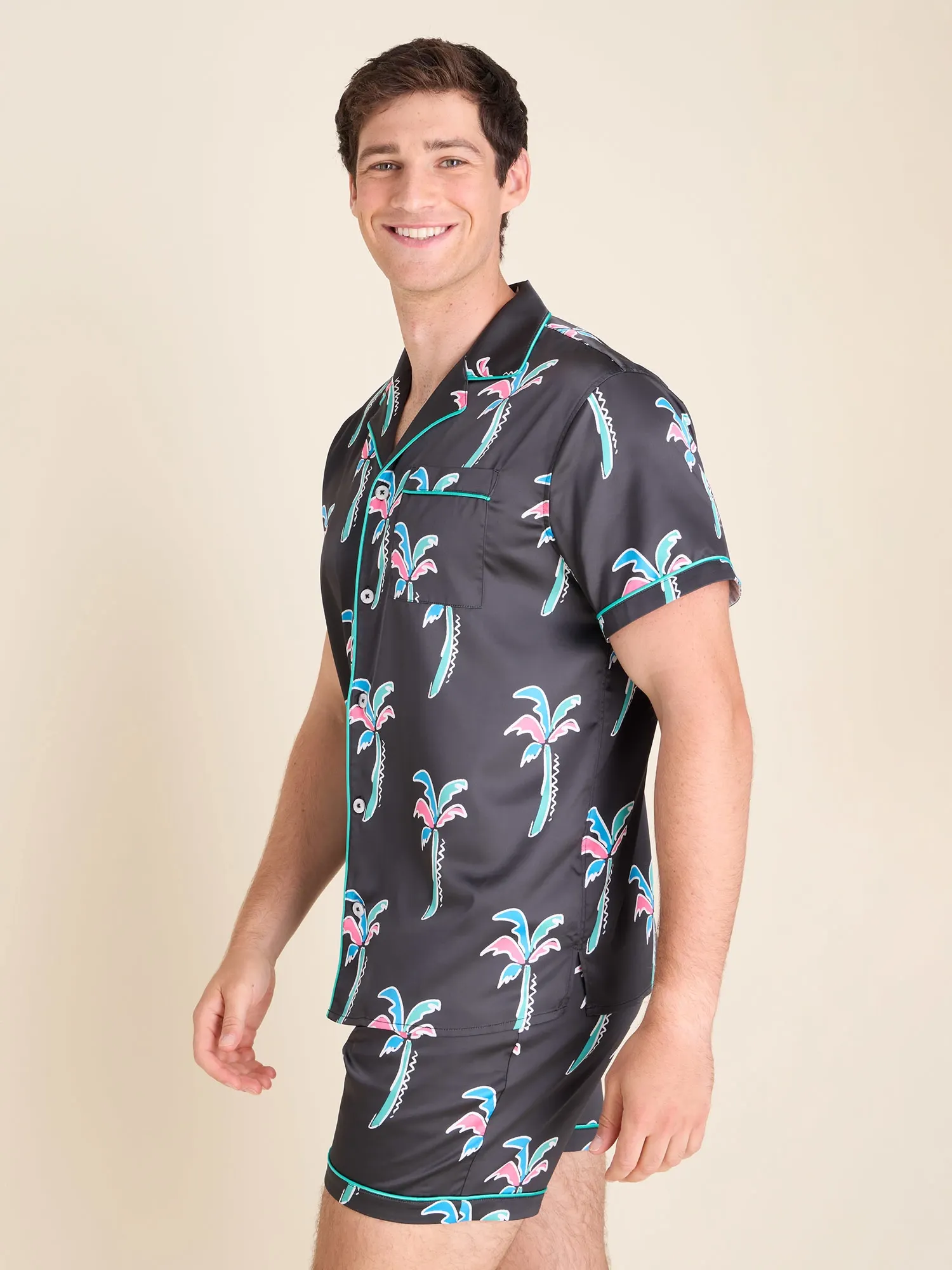The Cabana Boy (Satin Sleep Shirt)