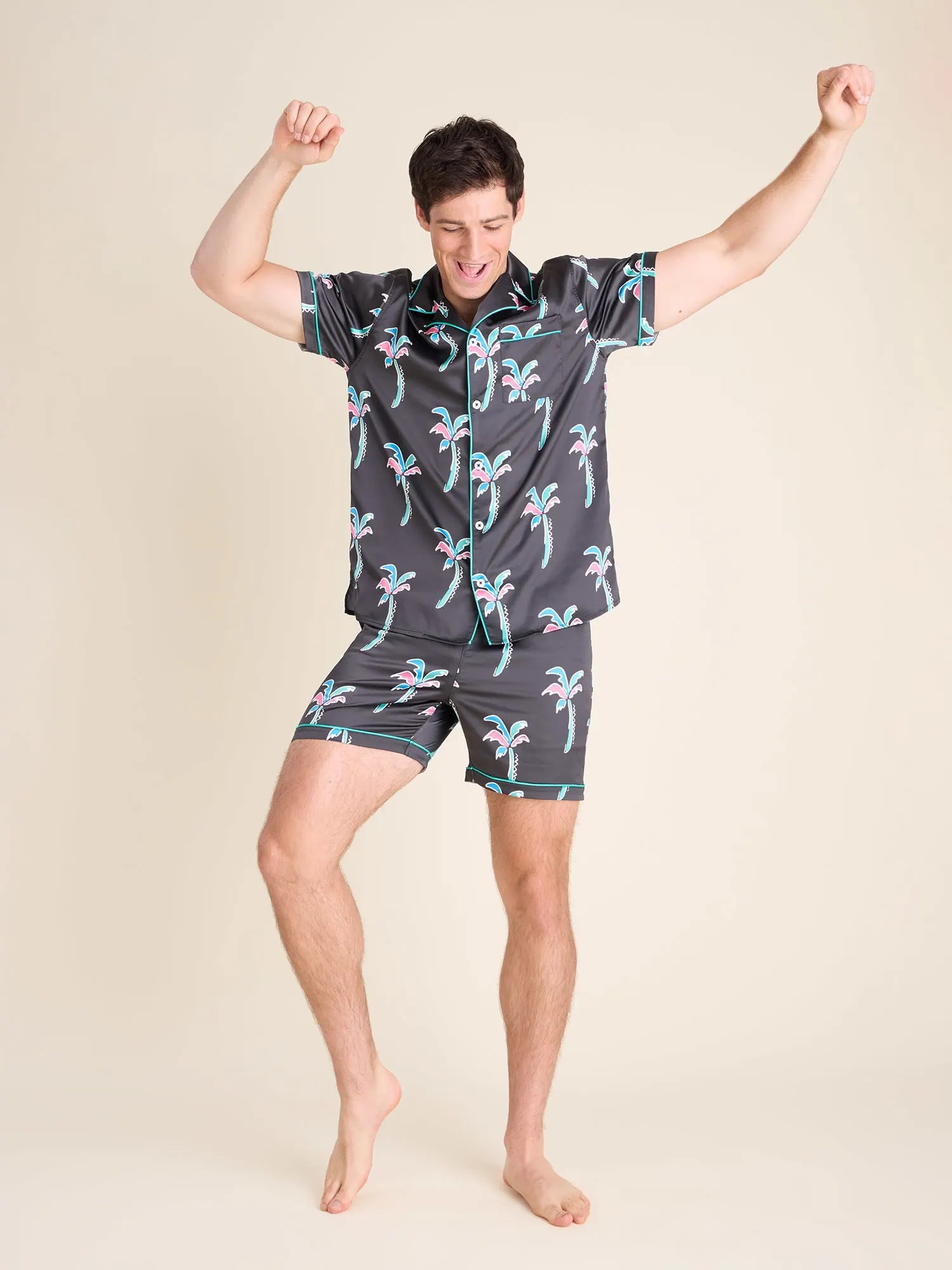 The Cabana Boy (Satin Sleep Shirt)