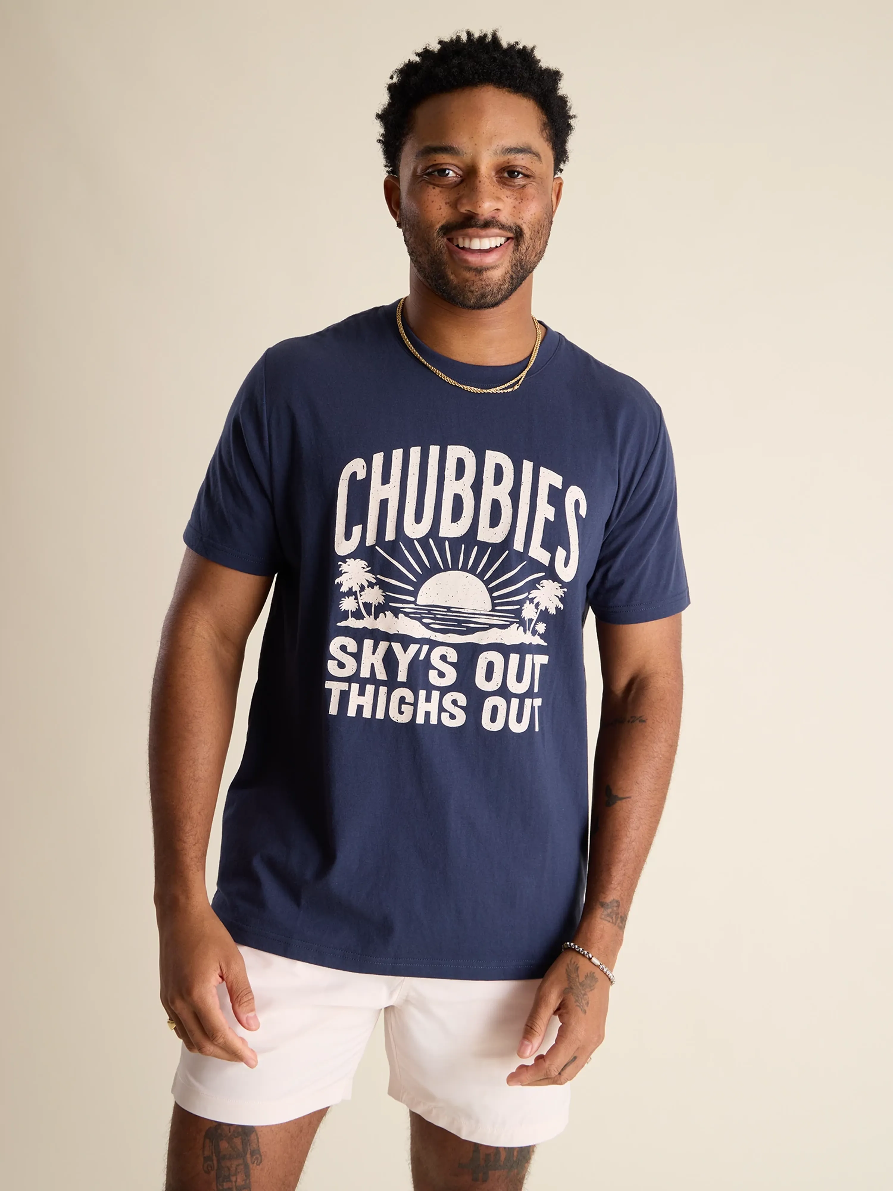 The No Brainer (Non Pocket Graphic T-Shirt) - Navy