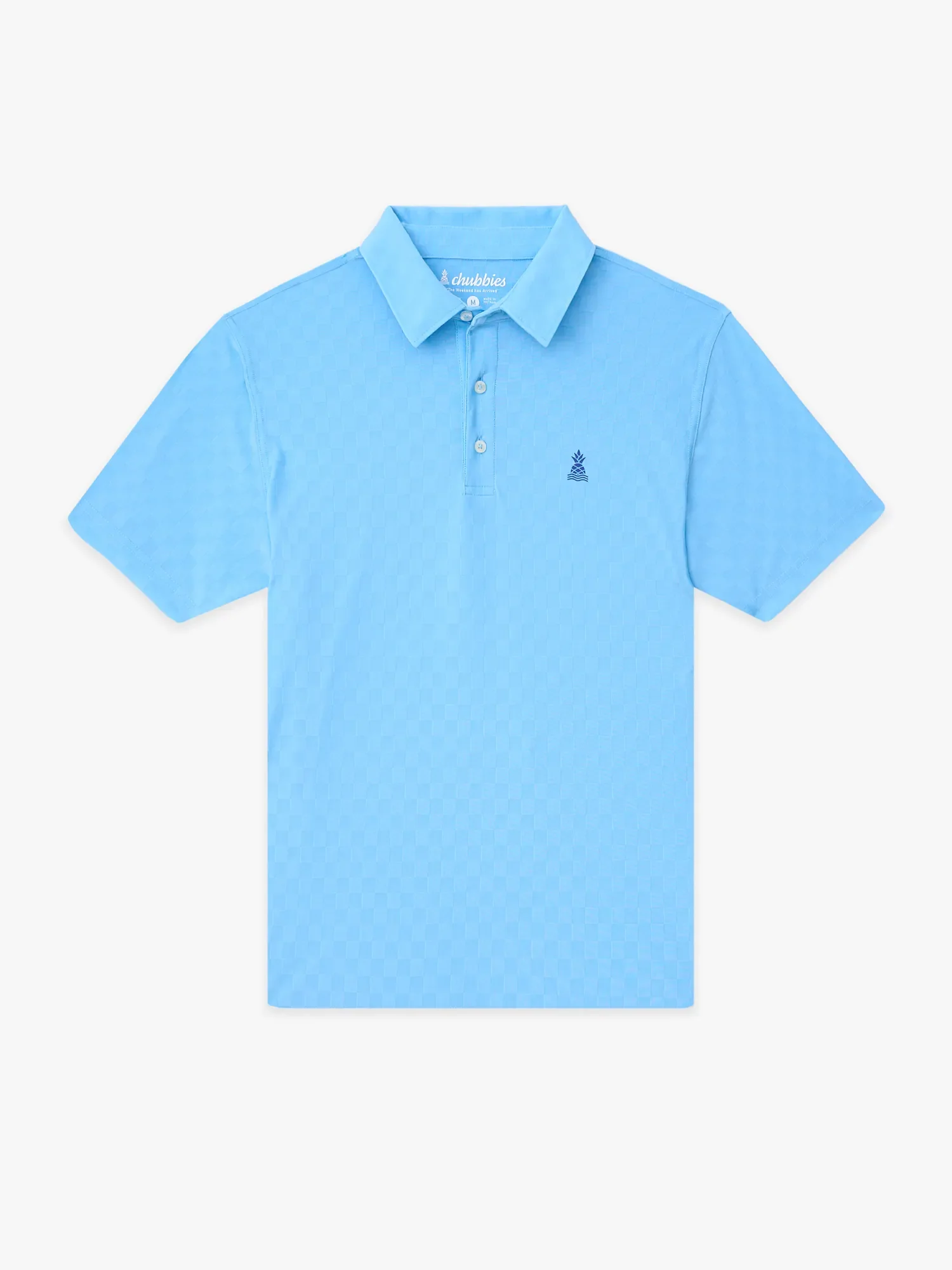 The Afternoon Blue (Textured Performance Polo)